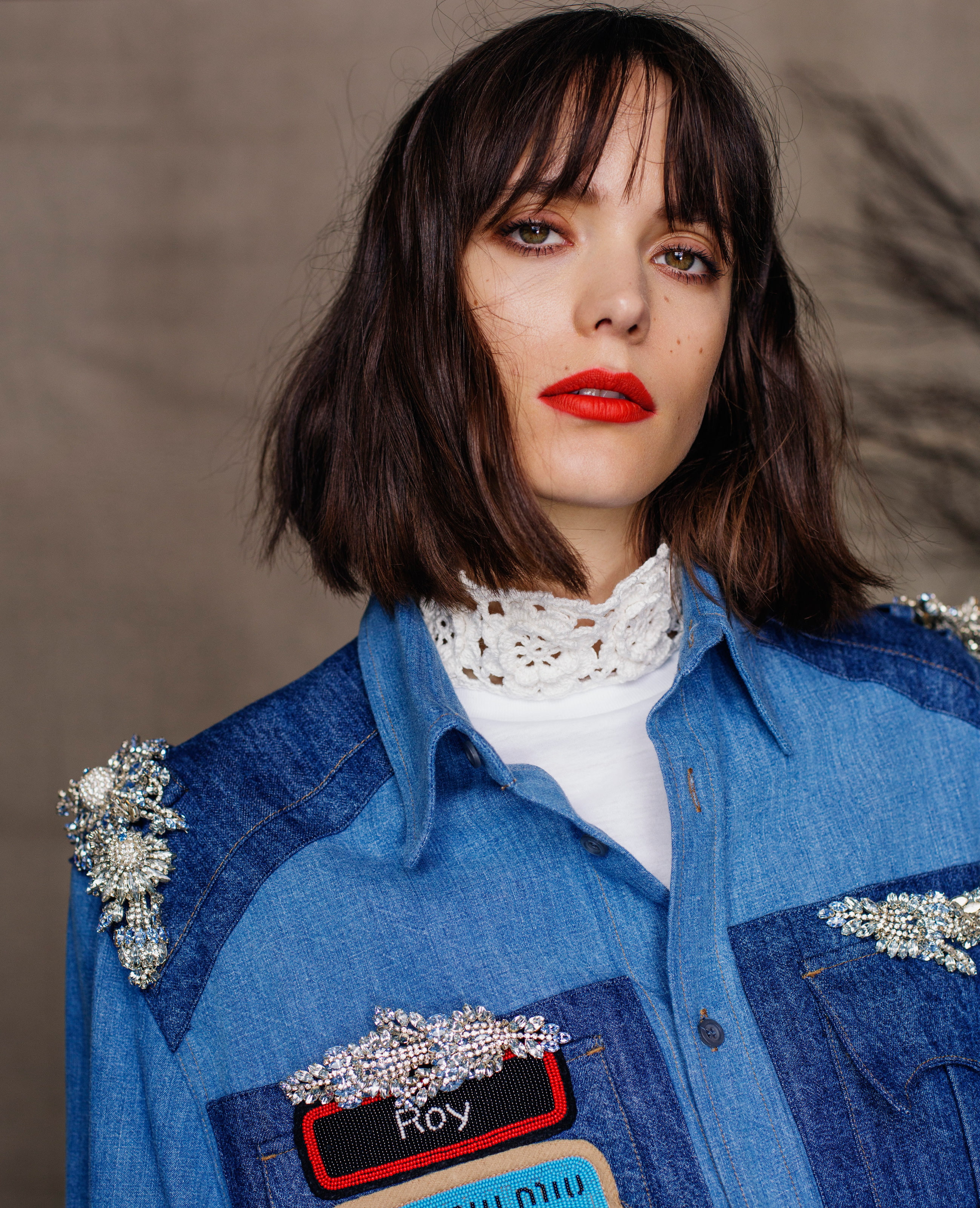 Stacy Martin actress women red lipstick portrait one person 2k