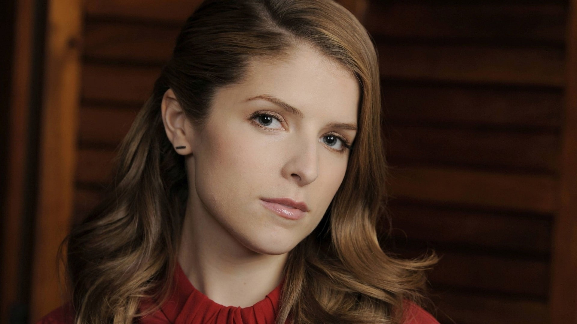 Anna Kendrick actress auburn hair headshot portrait one person