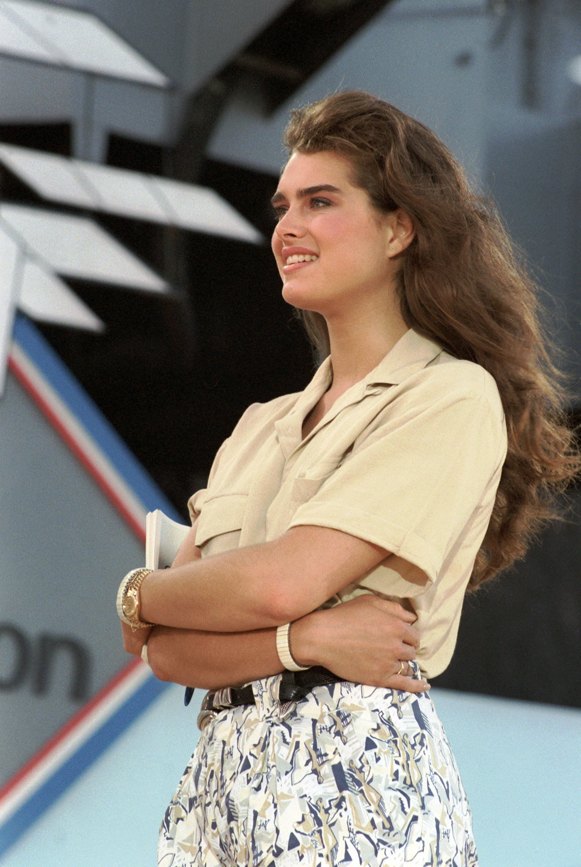 brooke shields on ship celebrity actress model woman