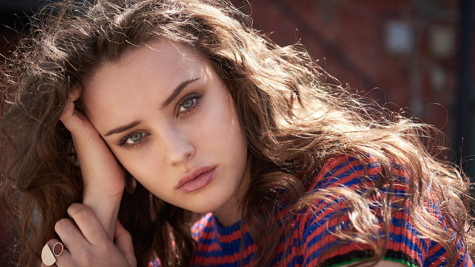 brunette face katherine langford women outdoors long hair