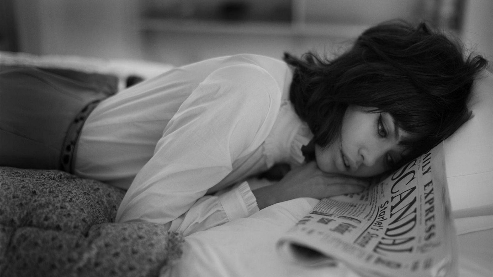brunette monochrome green eyes Olga Kurylenko women model