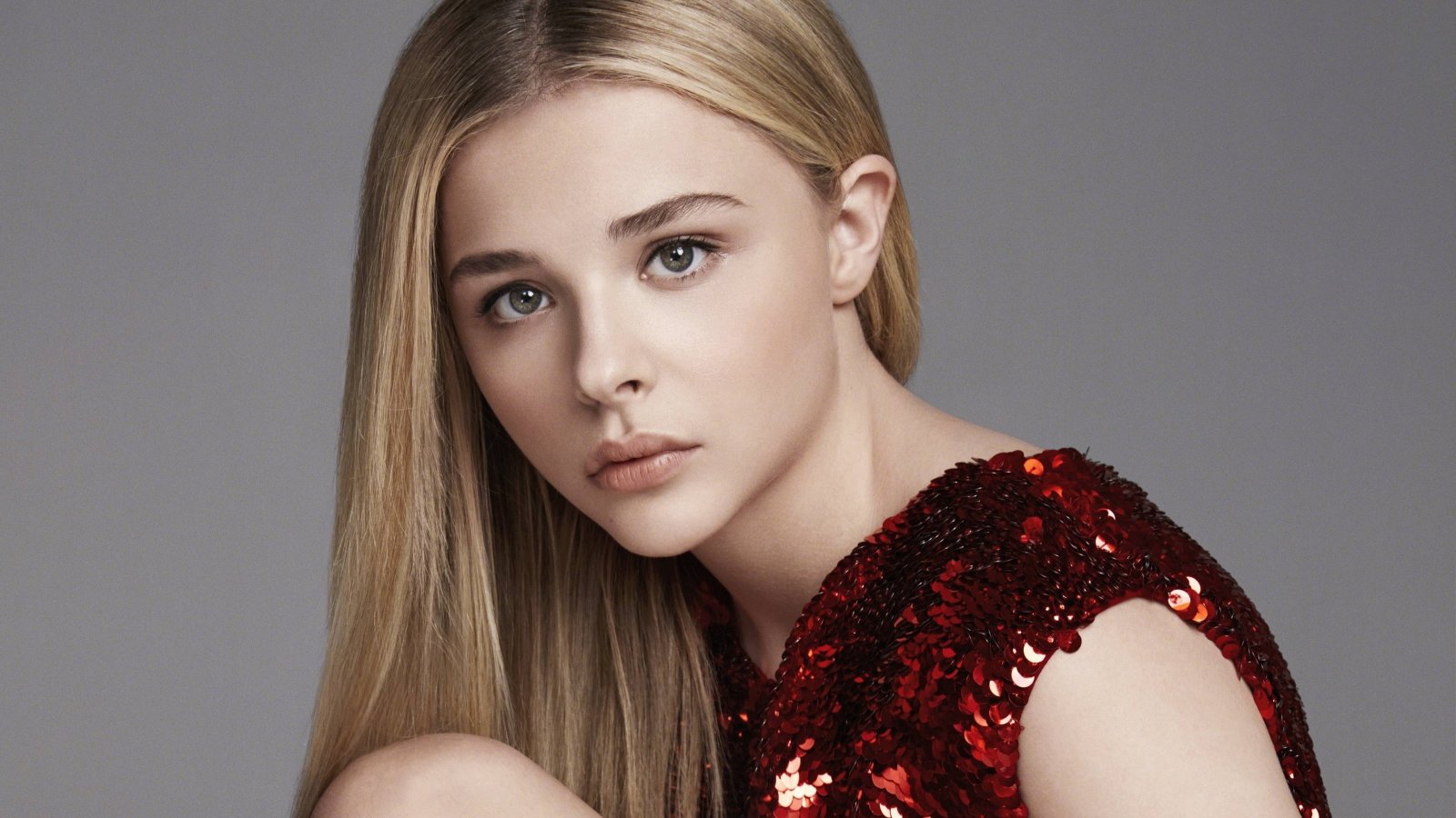 Chlo Grace Moretz actress blonde green eyes pink lipstick 2k