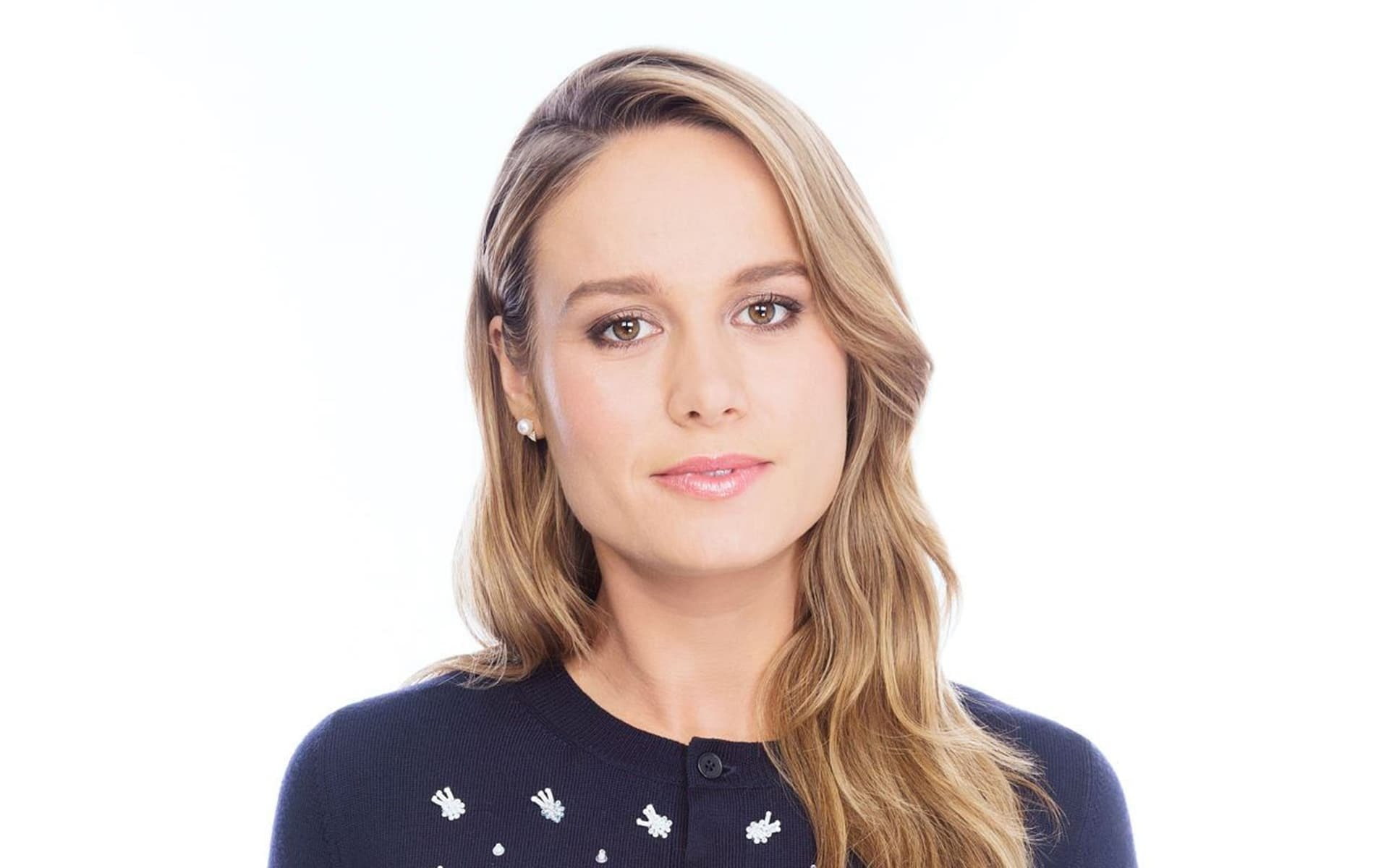 Celebrity Brie Larson Actress Blonde Brown Eyes Face