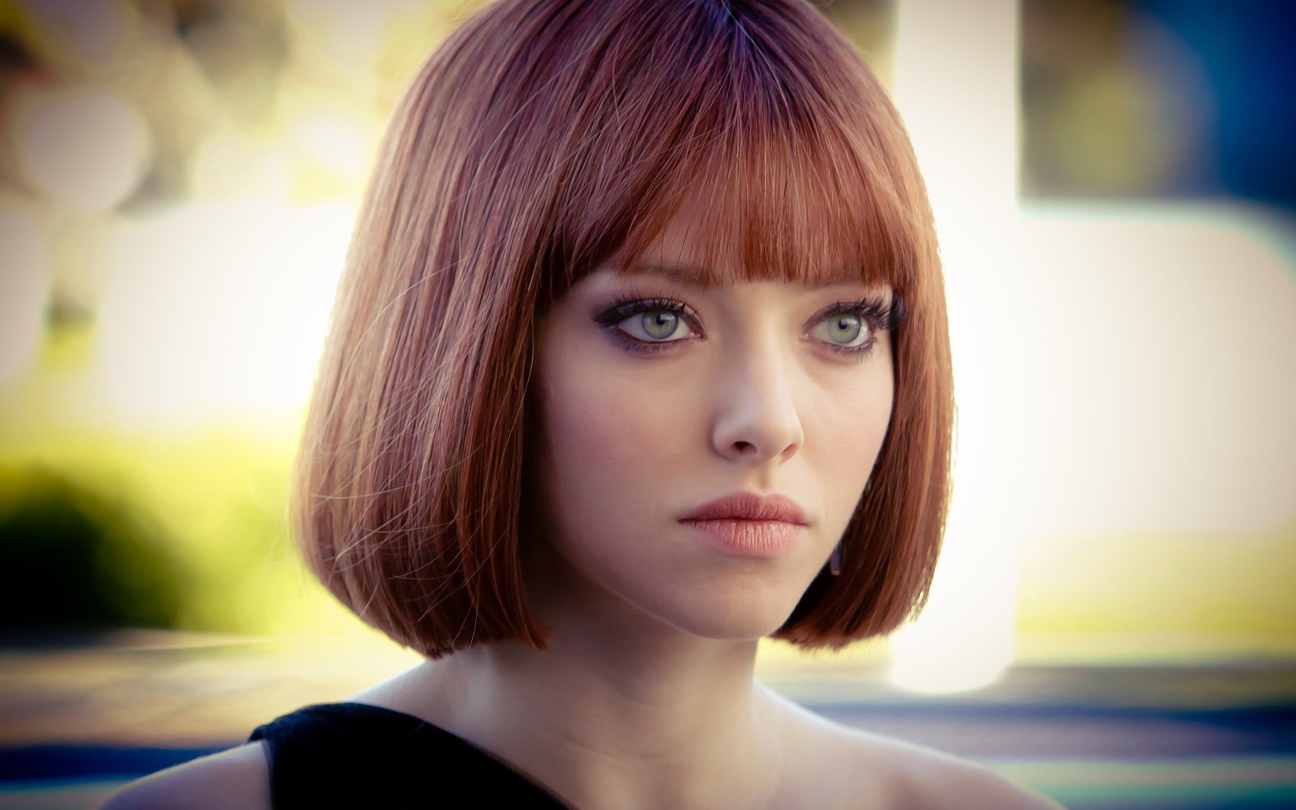 face women green eyes In Time Amanda Seyfried auburn hair 92 2k