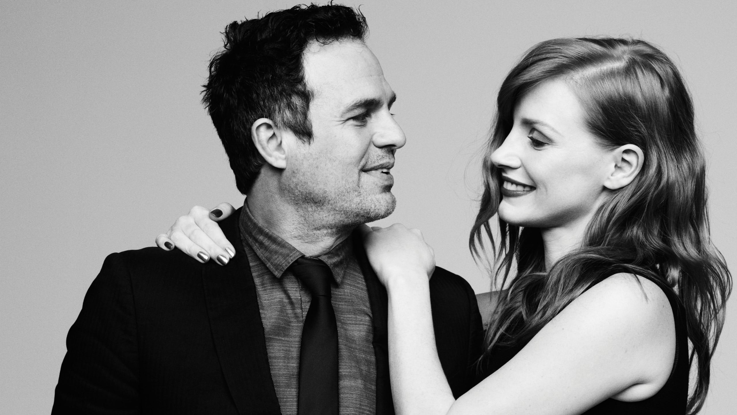 Jessica Chastain women redhead actress Mark Ruffalo actor 2k