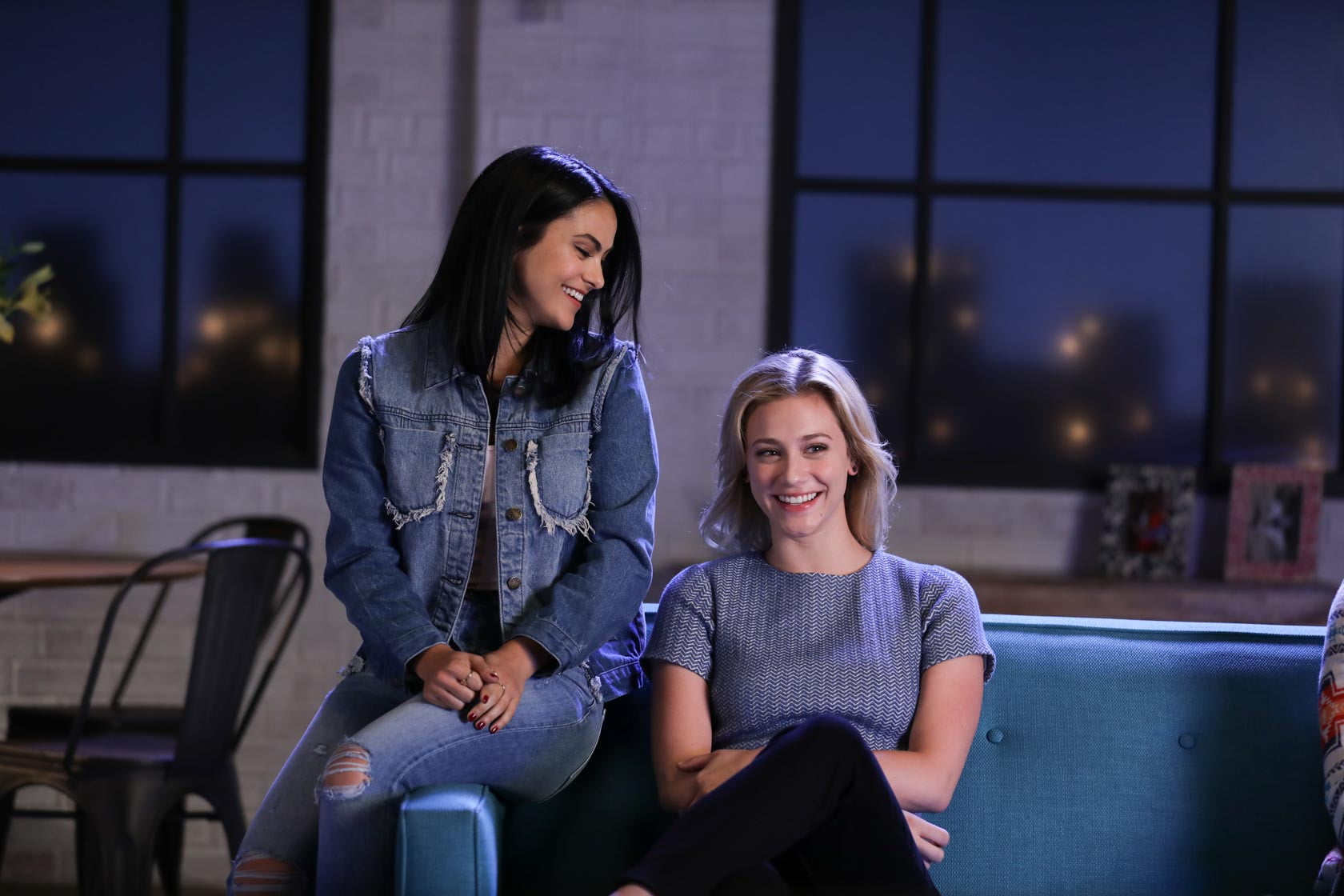 Lili Reinhart Camila Mendes women actress smiling laughing