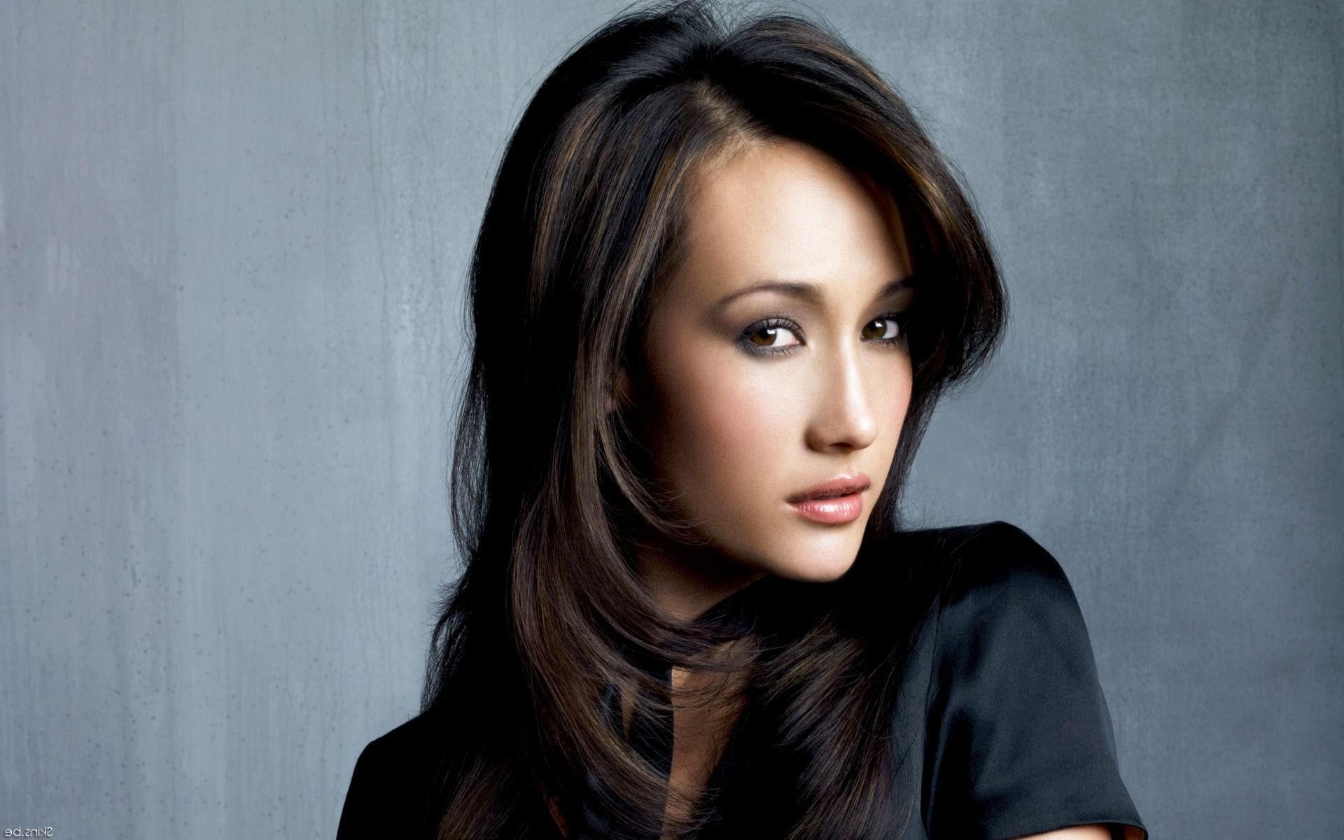 Maggie Q celebrity women looking at viewer actress portrait