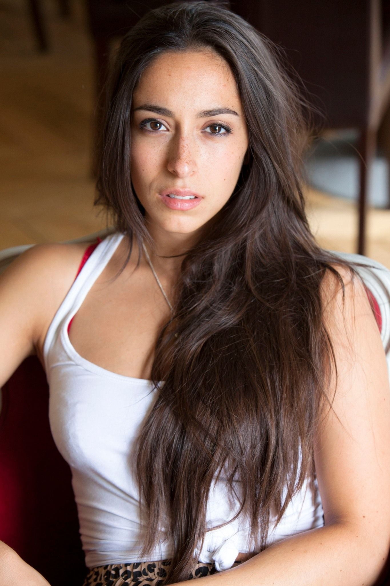 Oona Chaplin brunette actress long hair