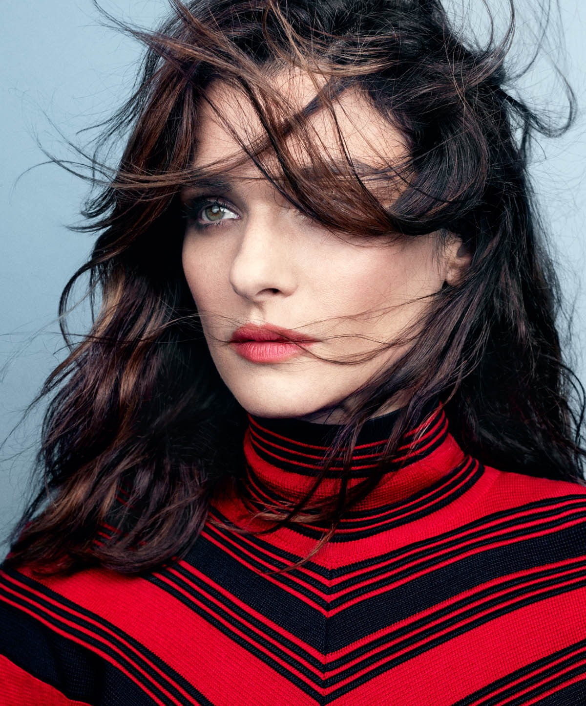 Rachel Weisz actress brunette green eyes red lipstick