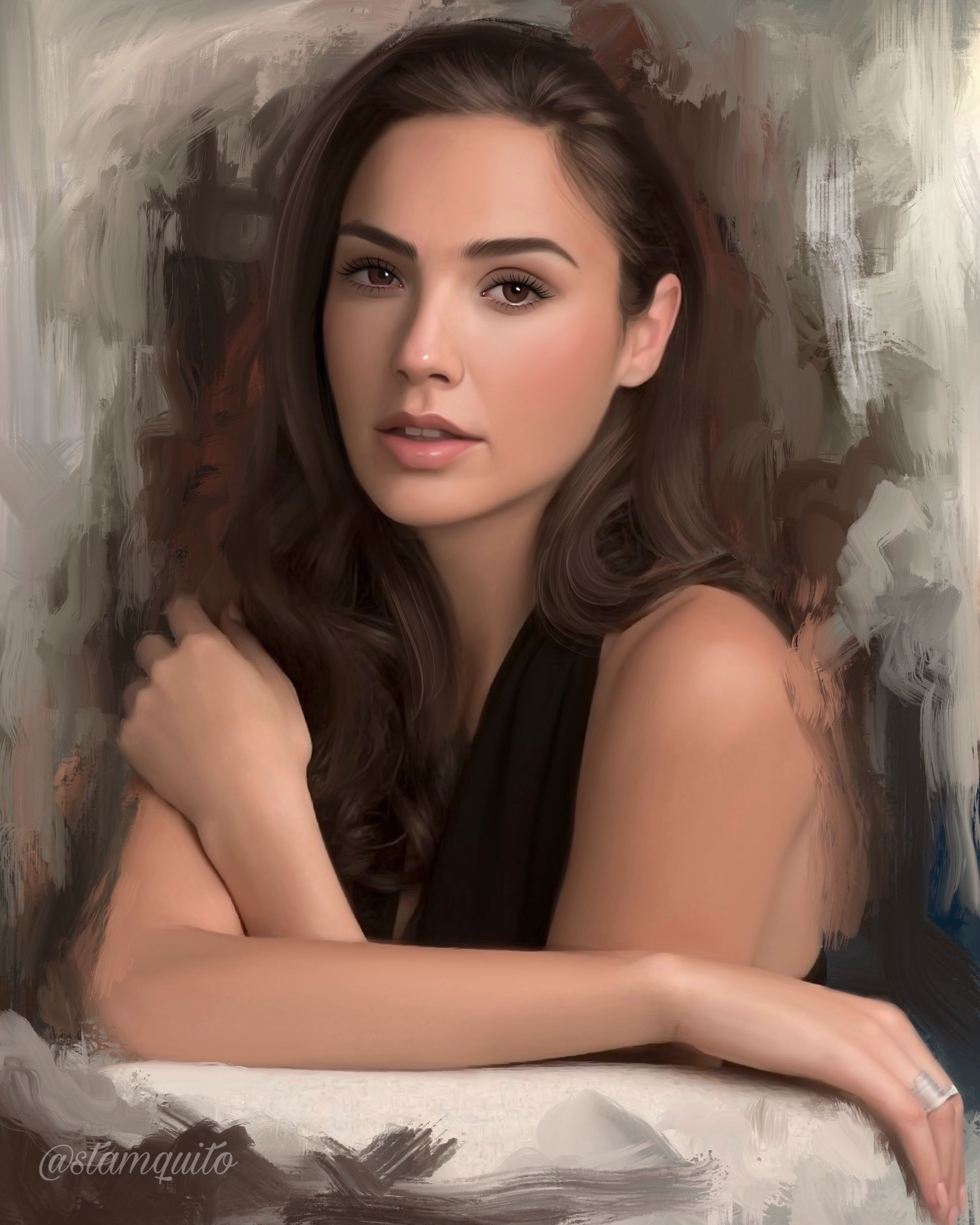 Stam Quito ArtStation Gal Gadot diana prince Wonder Woman 2k