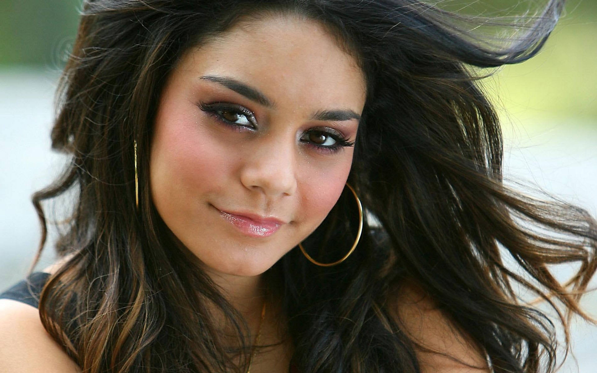Vanessa Hudgens smiling actress face women portrait headshot