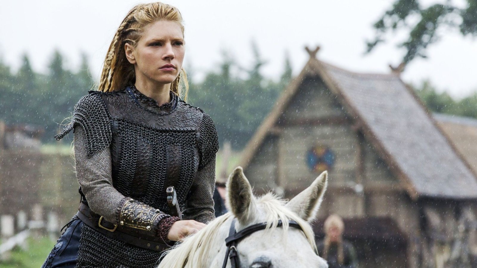 white horse women Lagertha Lothbrok Katheryn Winnick actress
