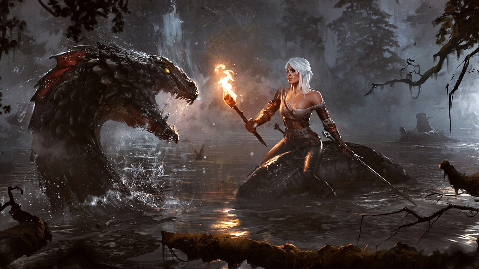 3 action Dark fantasy Fighting Hunt warrior wild Witcher 2k