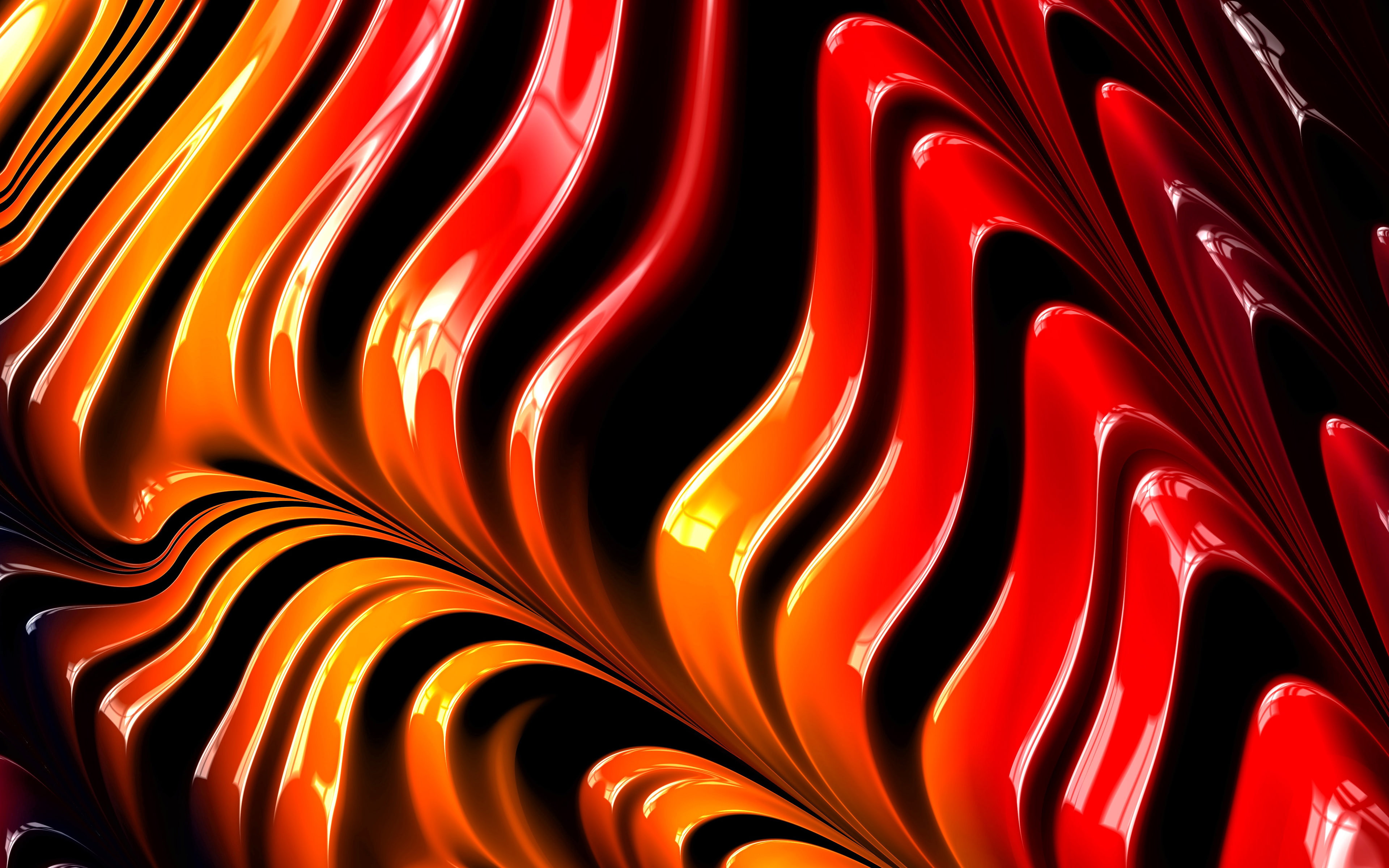 Fractals backgrounds full frame red no people abstract 2k 4k