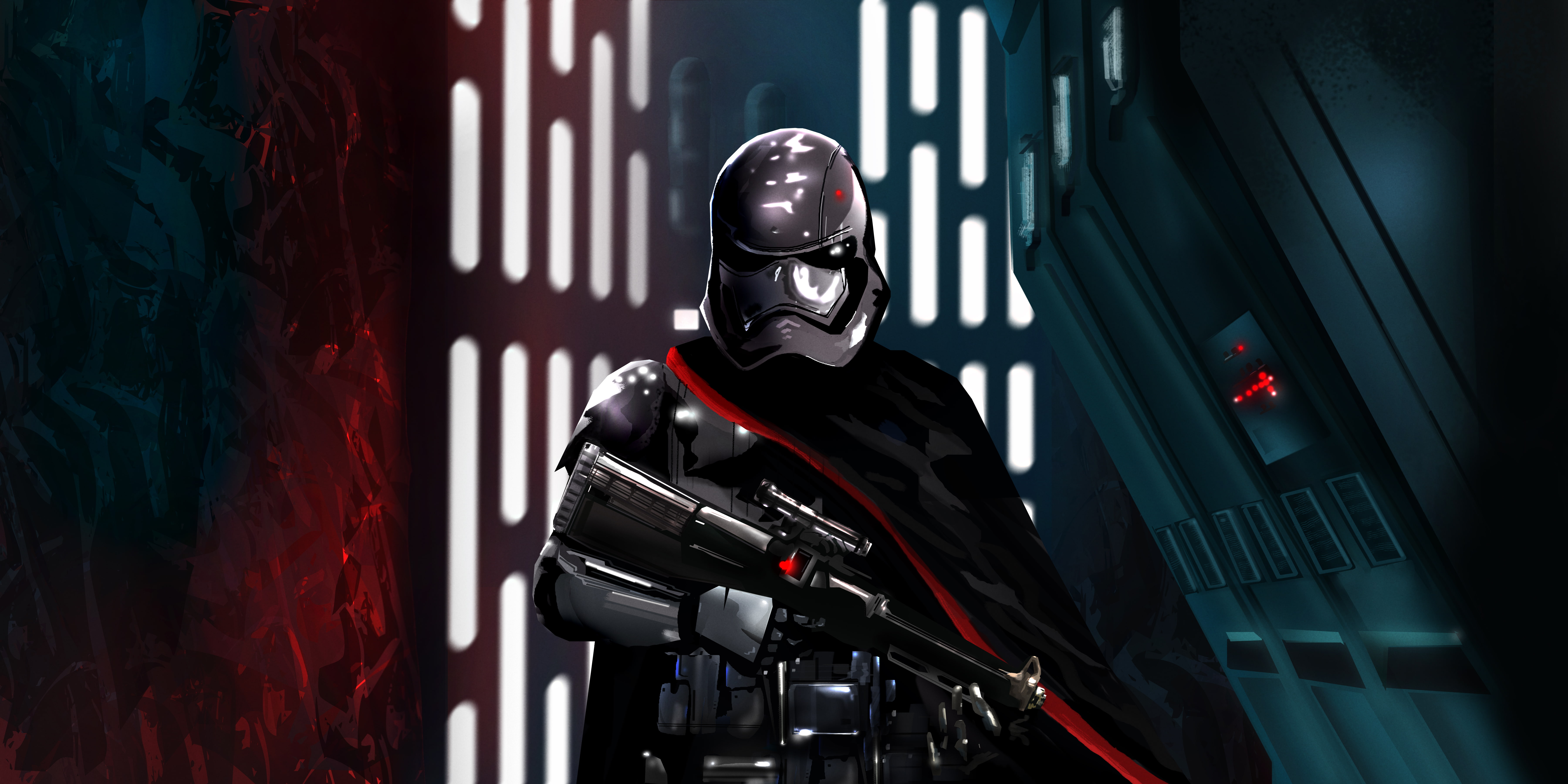 Captain Phasma Digital art 2k 4k 5k