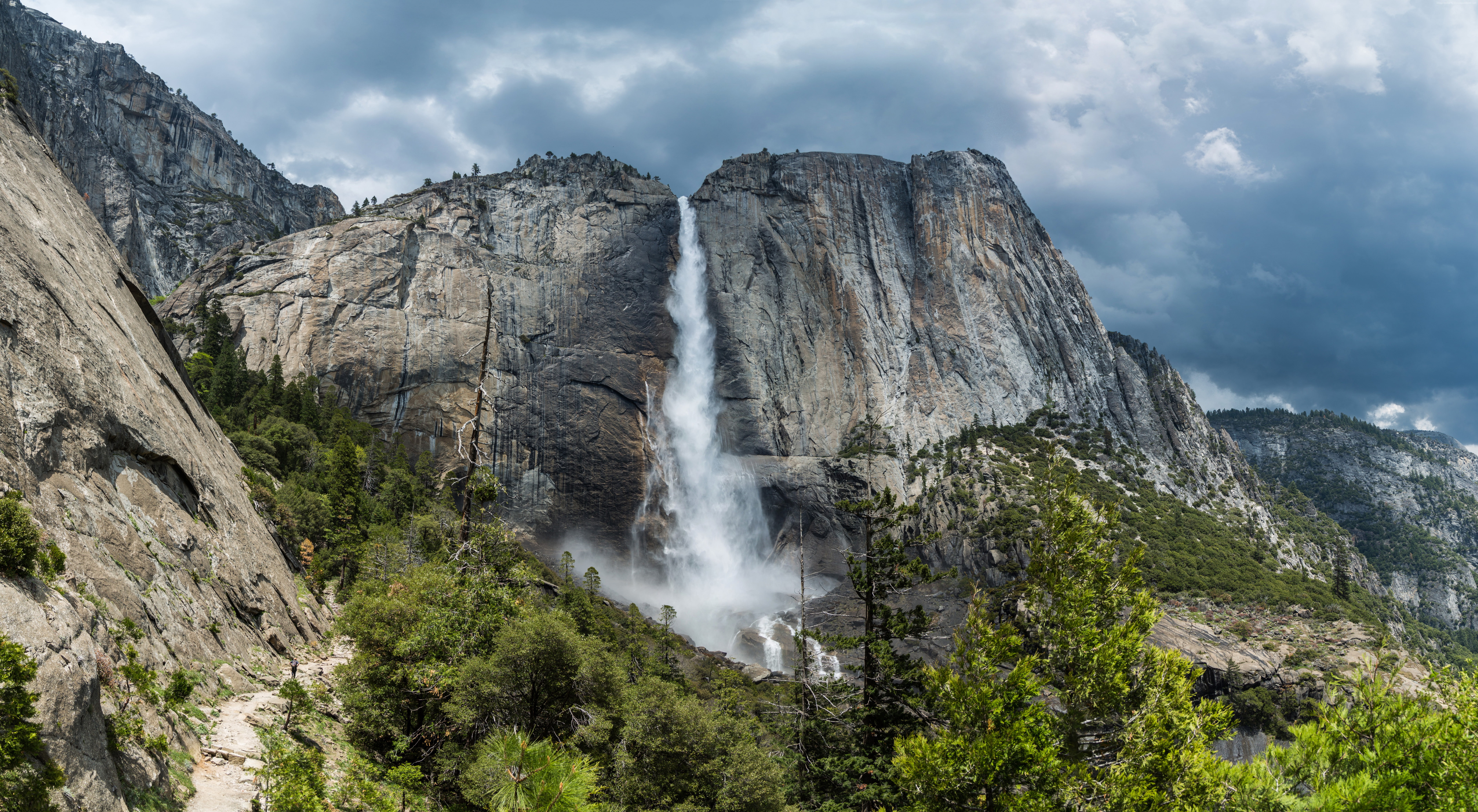 apple yosemite waterfall forest OSX 2k 4k 5k 8k