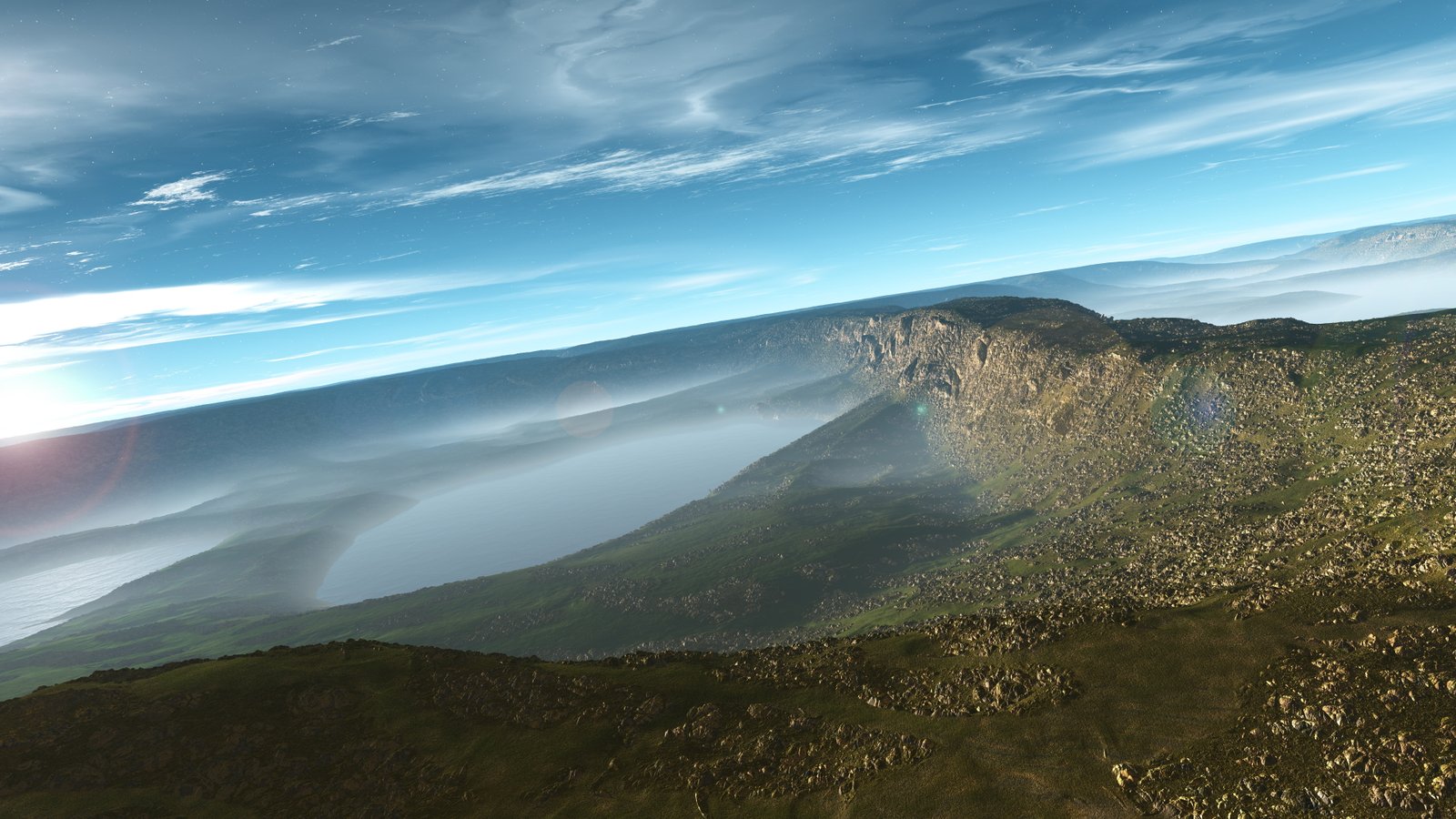 uhd landscape digital art fantasy planet surface 2k 4k 5k 8k