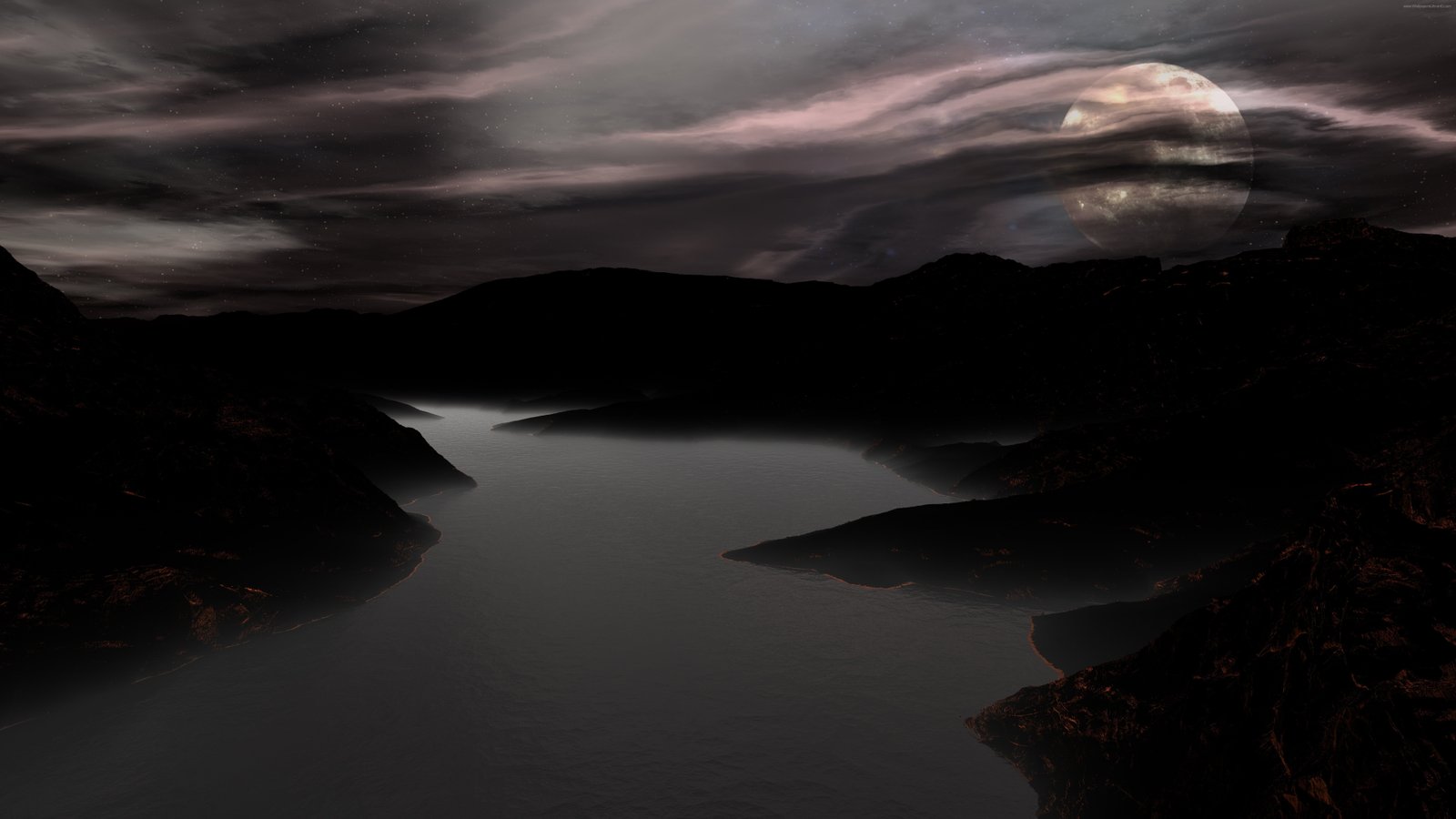 darkness water cloud sky rock scenics nature sea 2k 4k 5k 8k