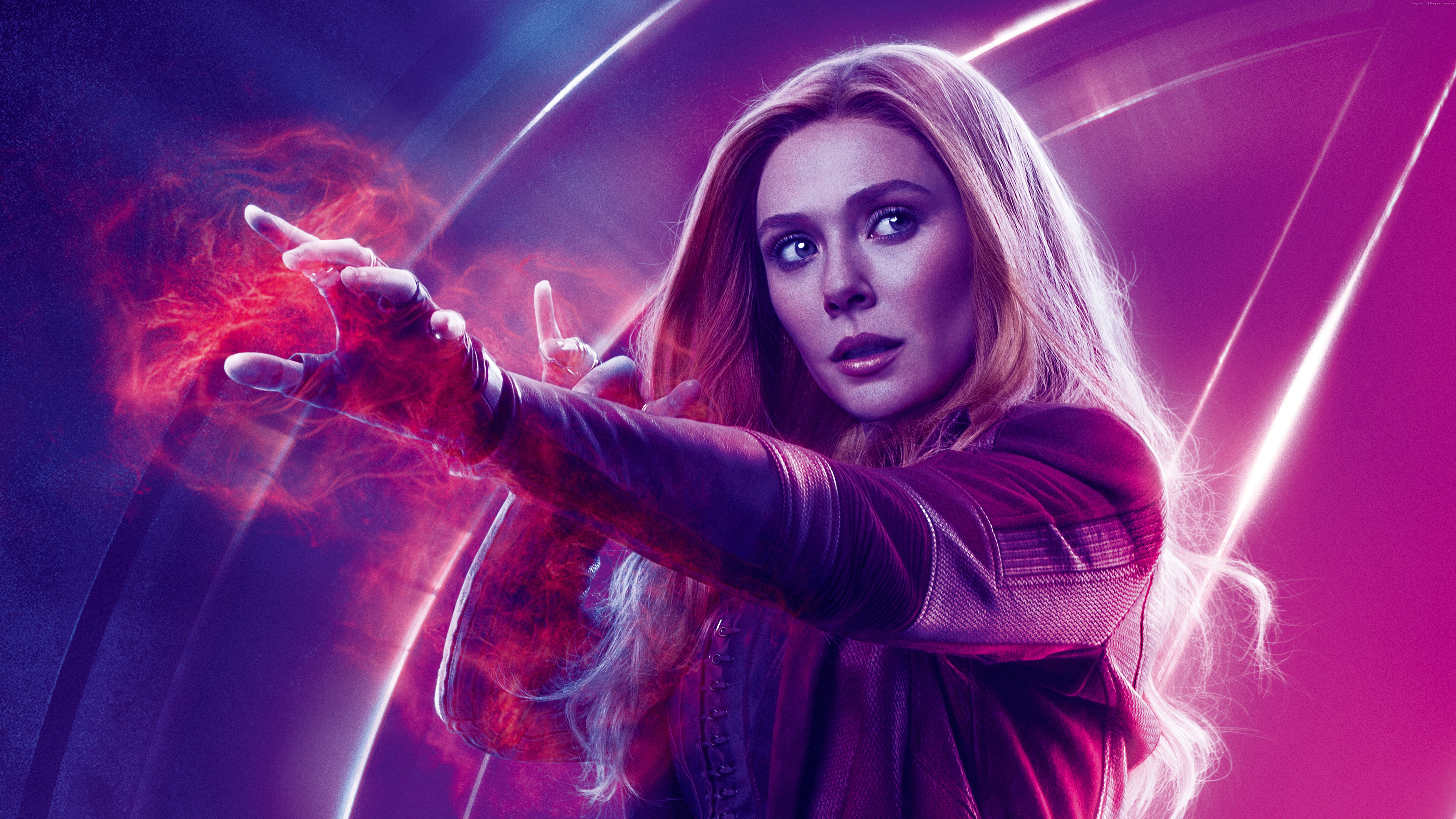 Elizabeth Olsen Avengers Infinity War Wanda Maximoff 2k 4k 5k 8k