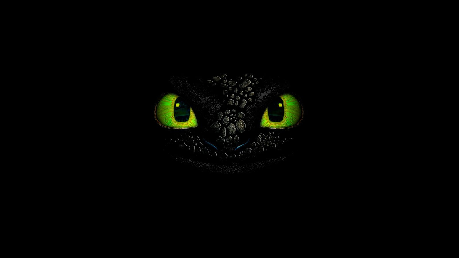 Toothless illustration How to Train Your Dragon black simple background 2k