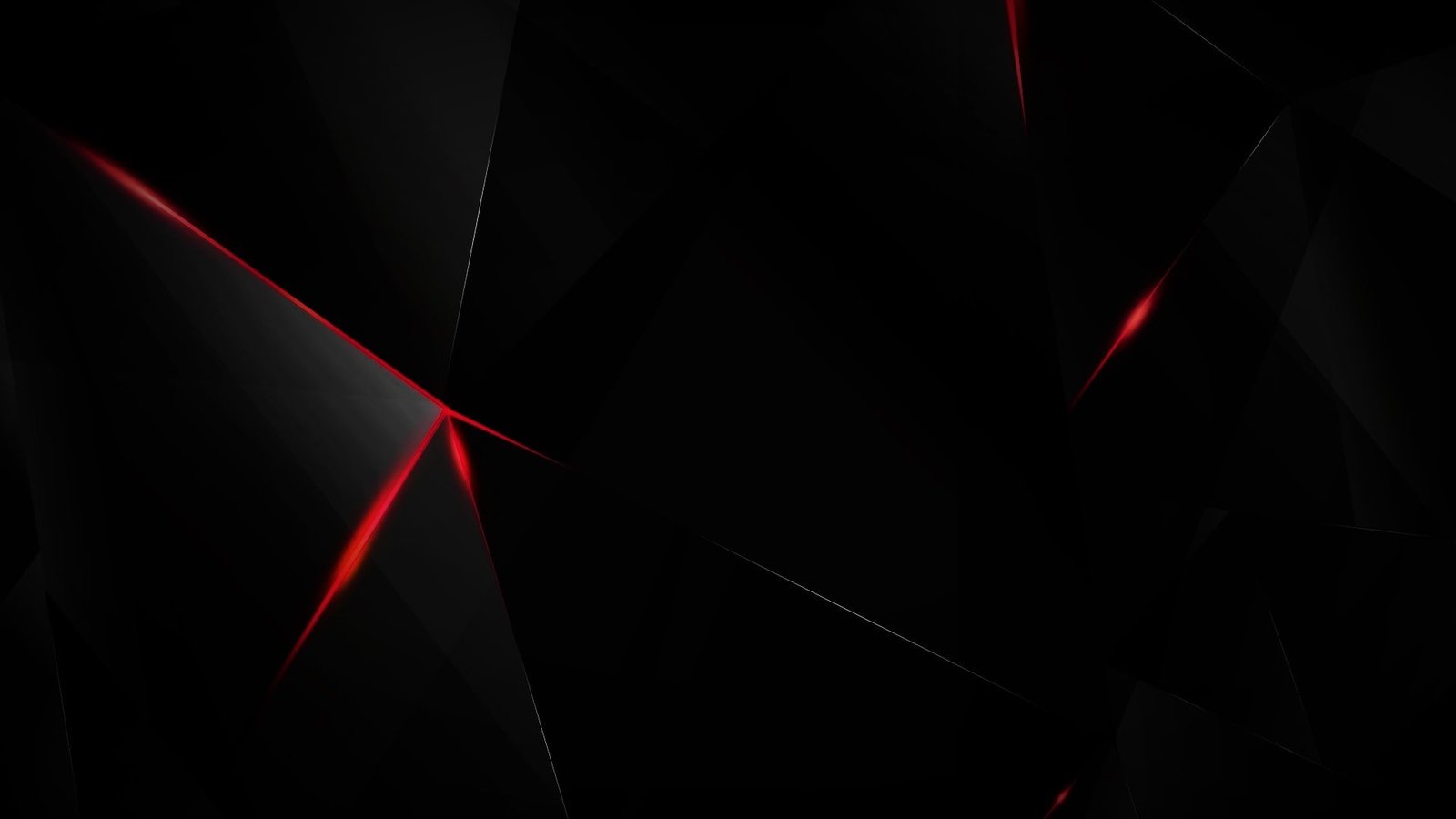 black dark abstract shards glass red color shape 2k