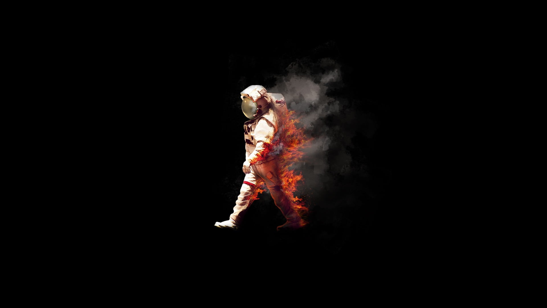 white astronaut costume space fire burn spacesuit NASA spaceman 2k