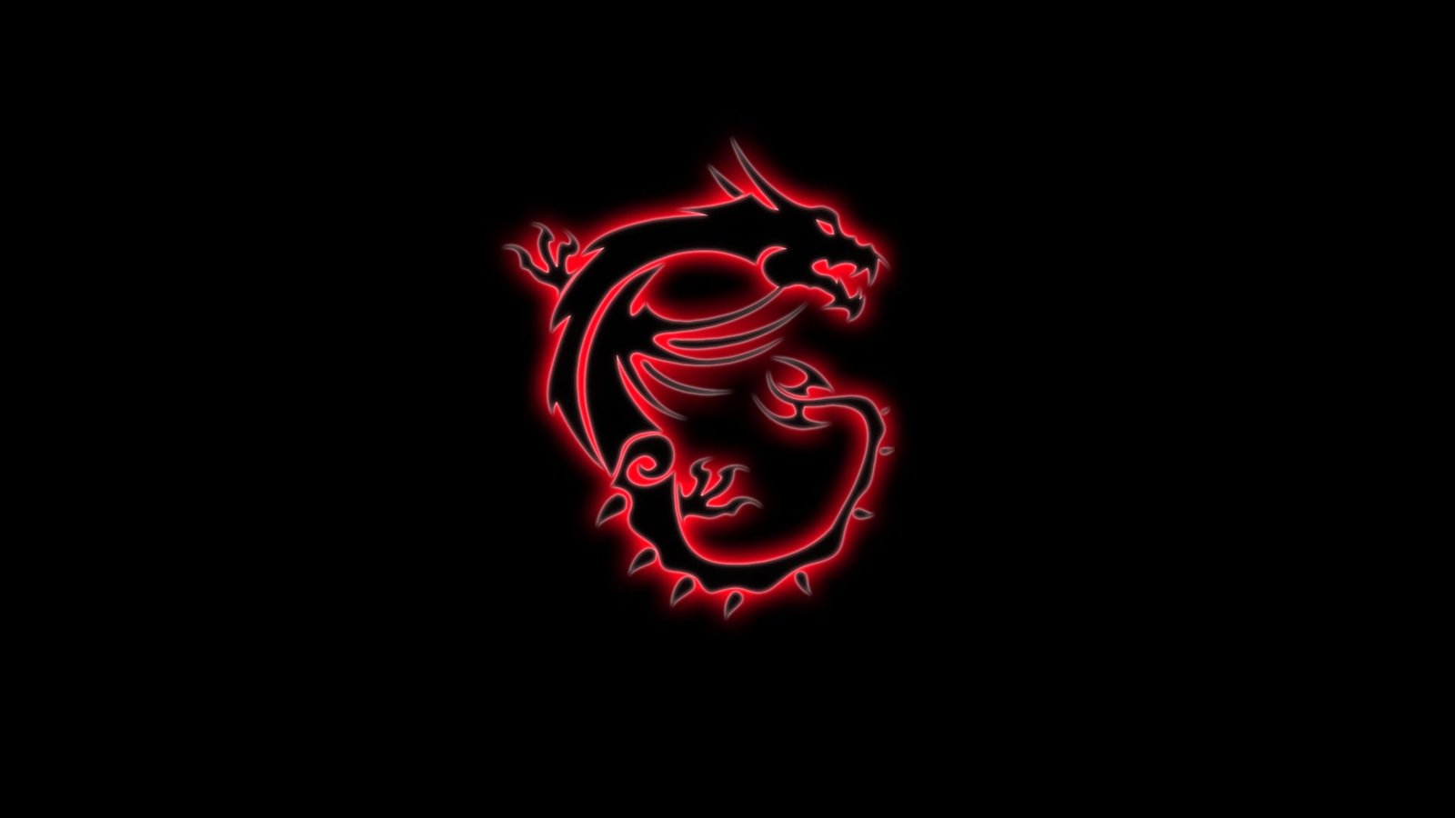 dragon illustration red game black gaming MSI 2k
