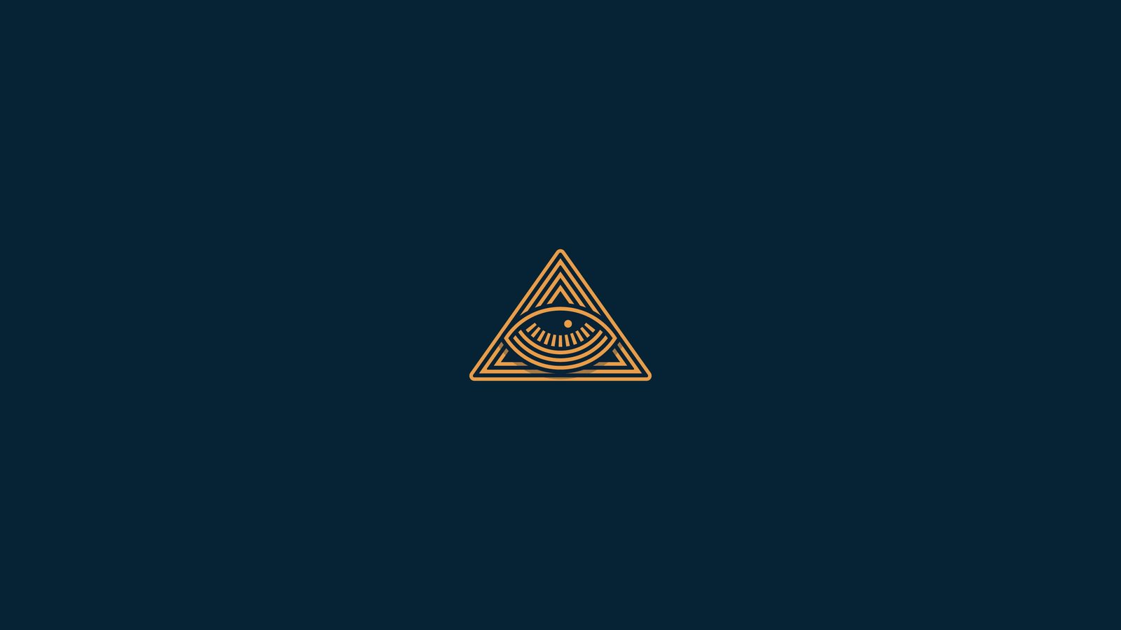 eye of providence wall paper graphic design blue background 2k