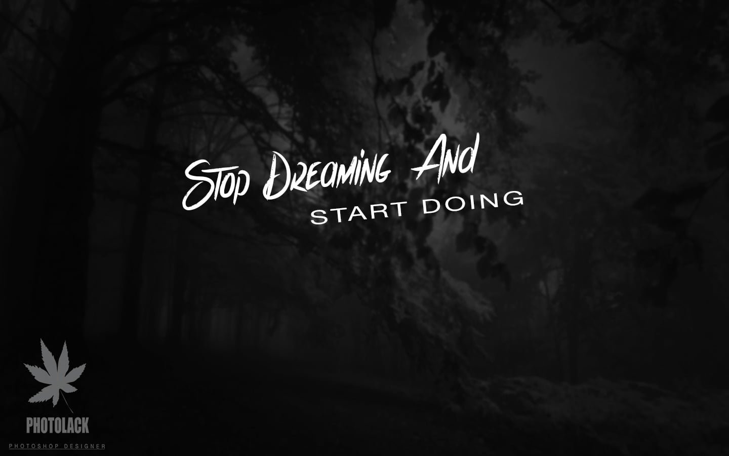 black background with text overlay photography Photoshop nature