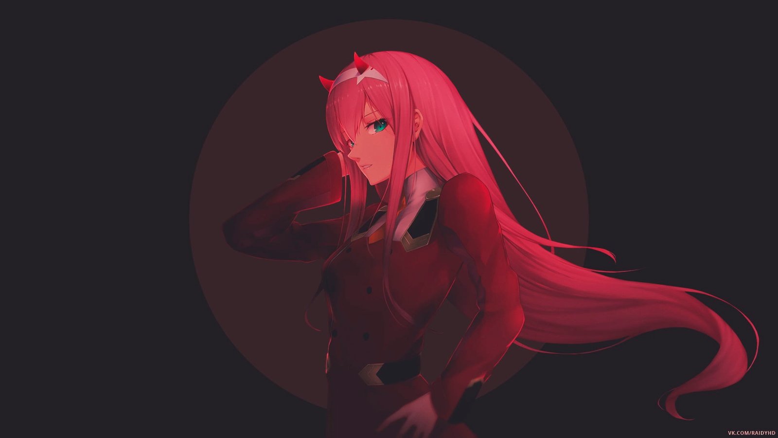 female pink haired anime girls picture in Darling the FranXX 2k