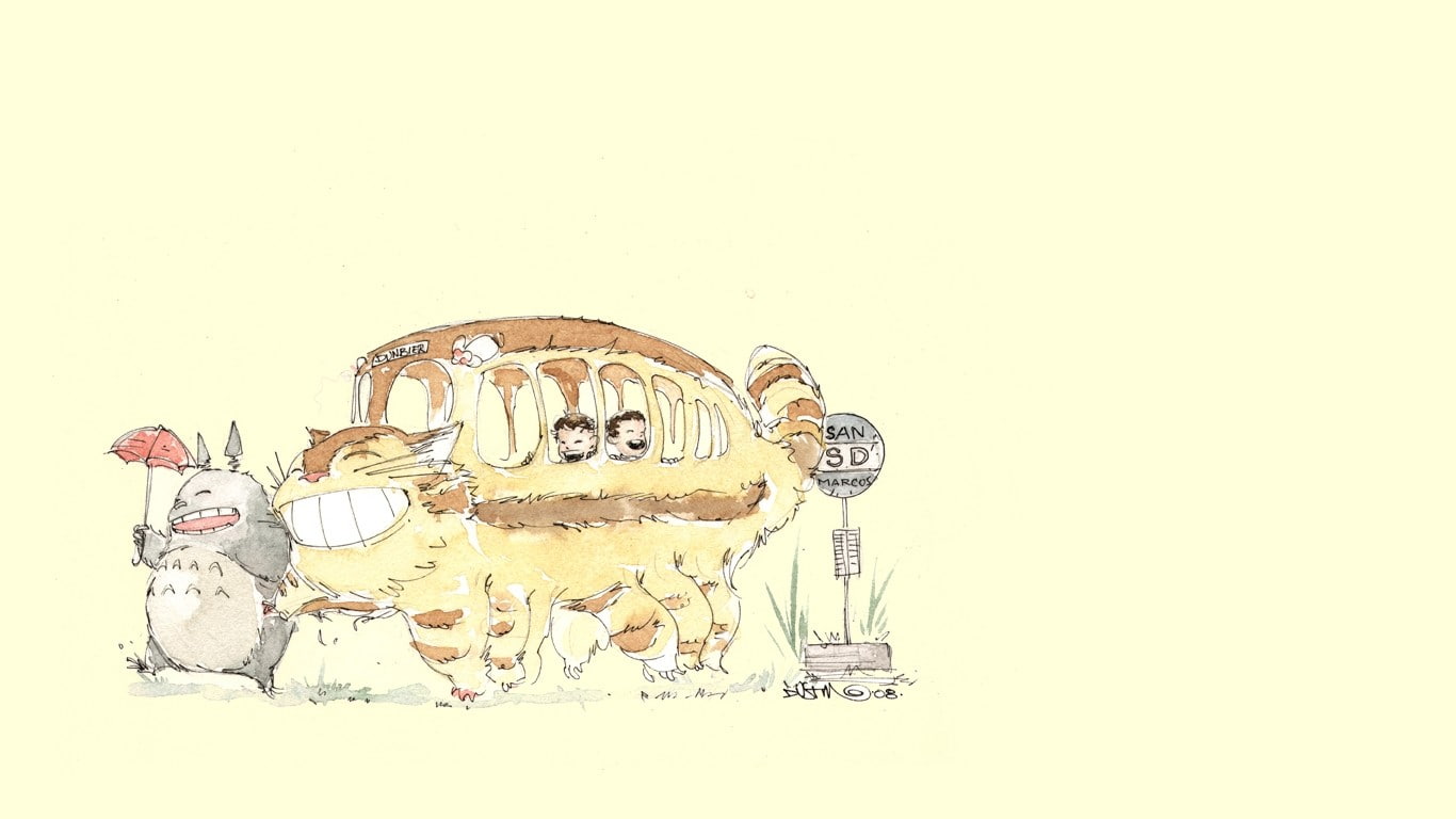 anime Studio Ghibli My Neighbor Totoro copy space representation