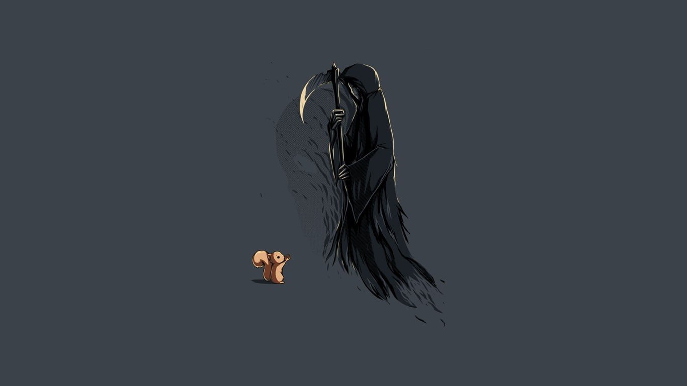 grim reaper clip art black illustration threadless