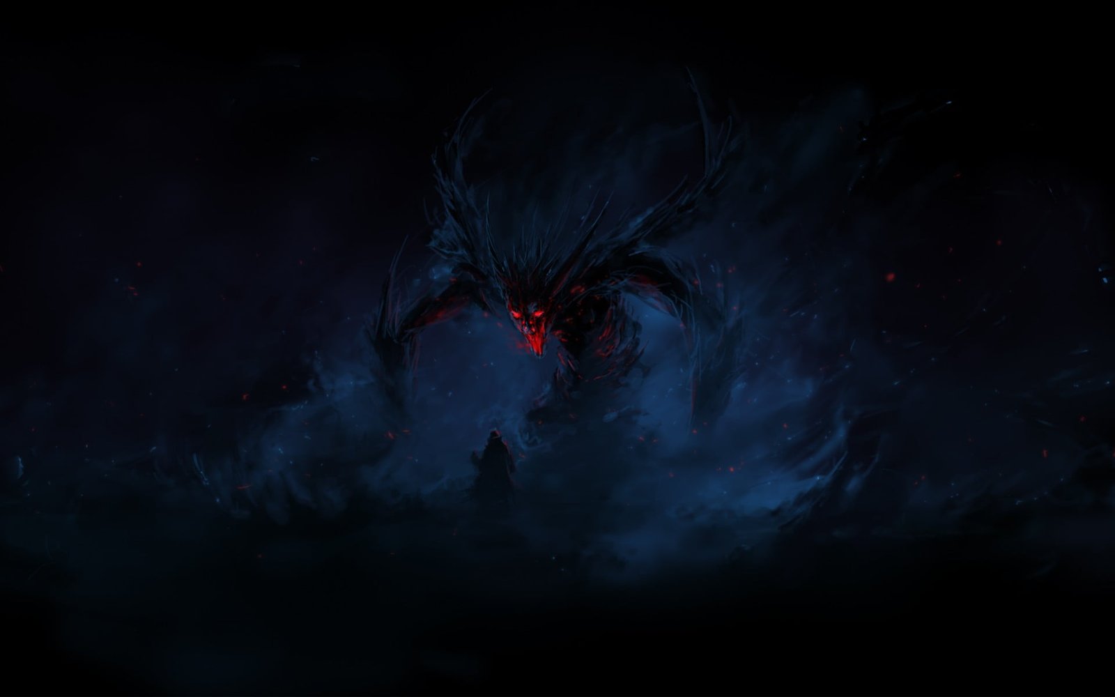 monster digital wallpaper artwork dark drawing fantasy art 2k