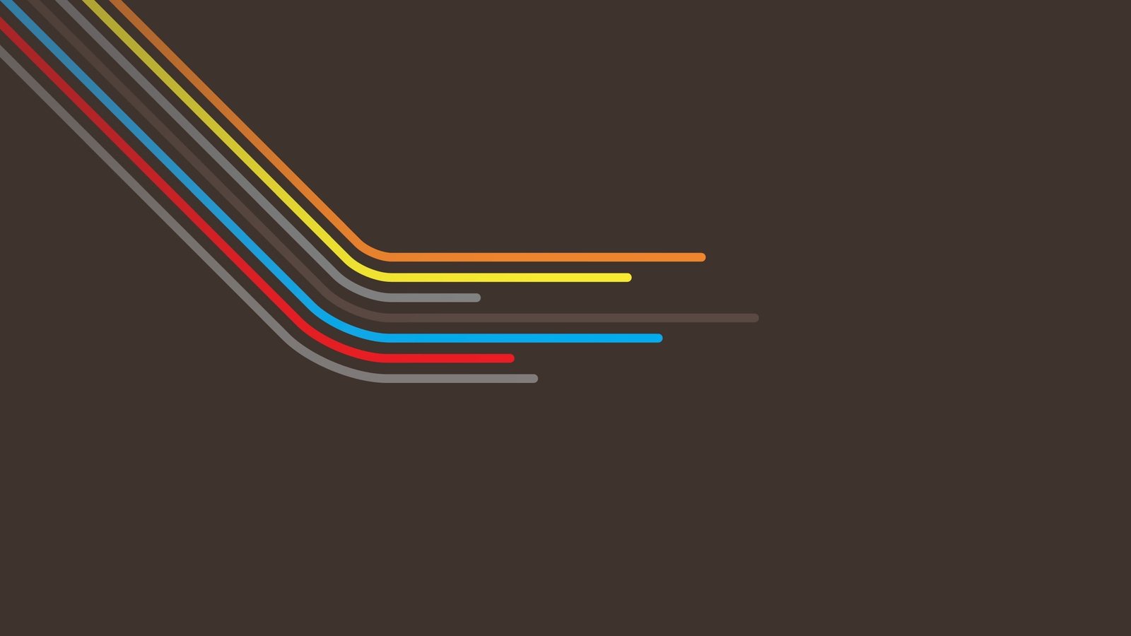 multicolored wallpaper abstract simple minimalism lines brown background 2k