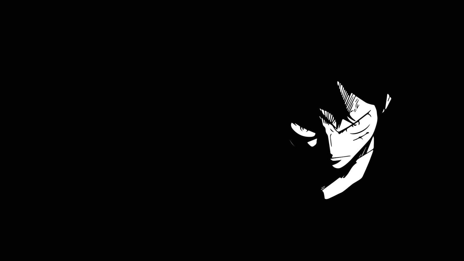 One Piece Monkey D Luffy digital wallpaper Anime copy space 2k