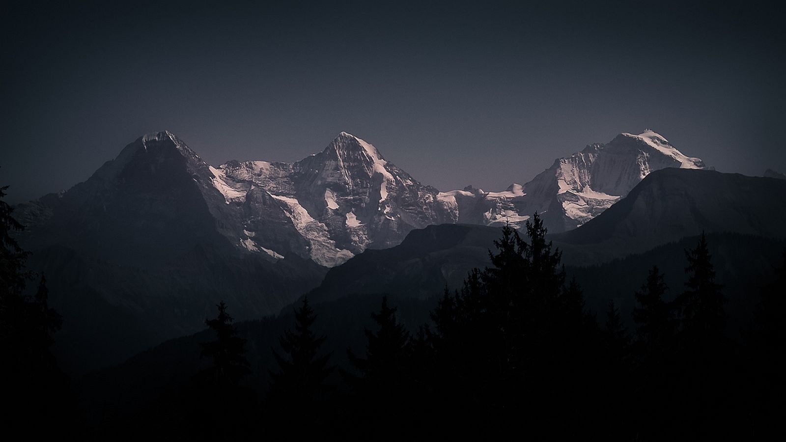 snow covered mountains snowy peak nature landscape mountain range 2k