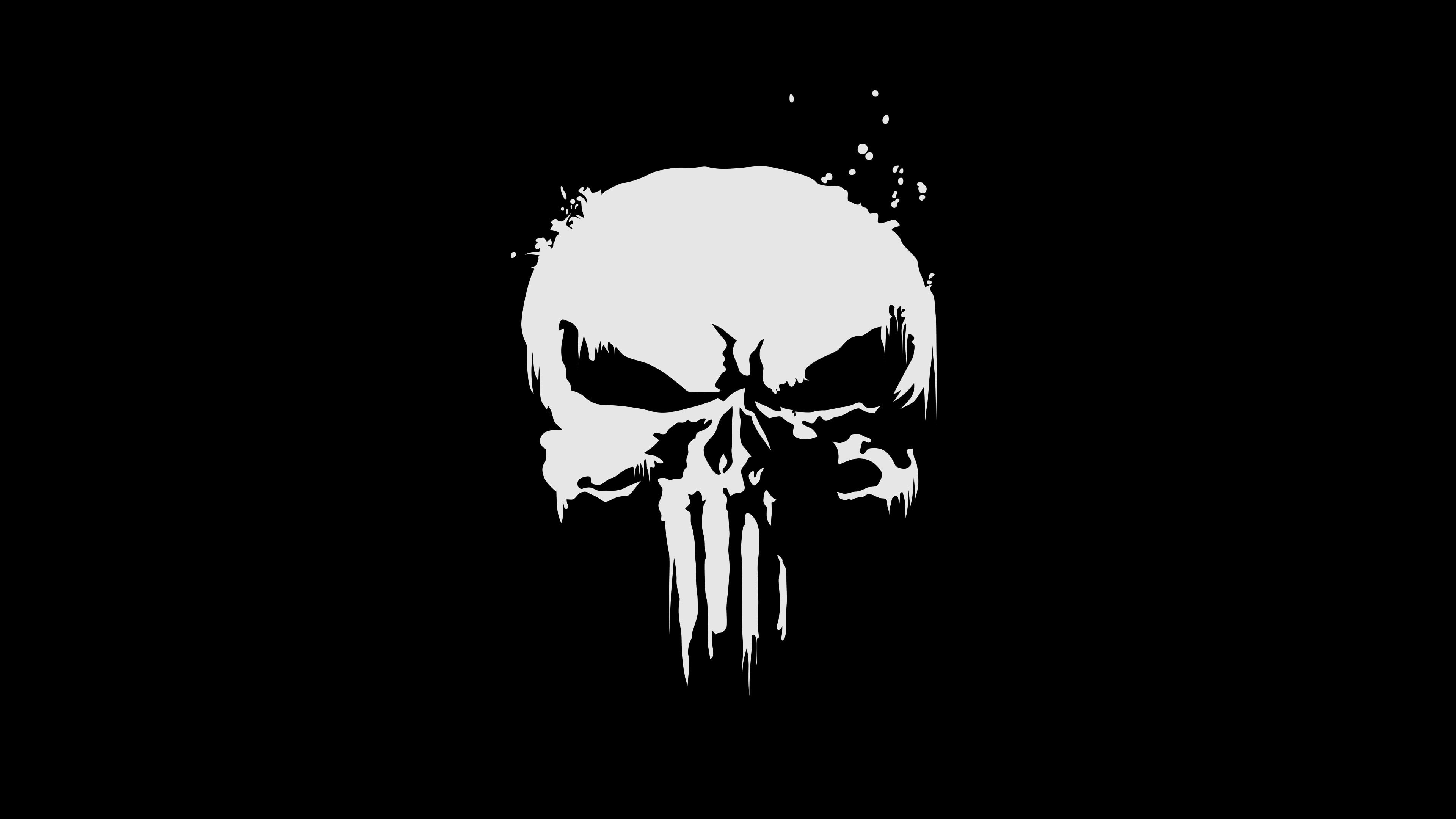 The Punisher digital wallpaper cinema sake logo Marvel movie 2k 4k