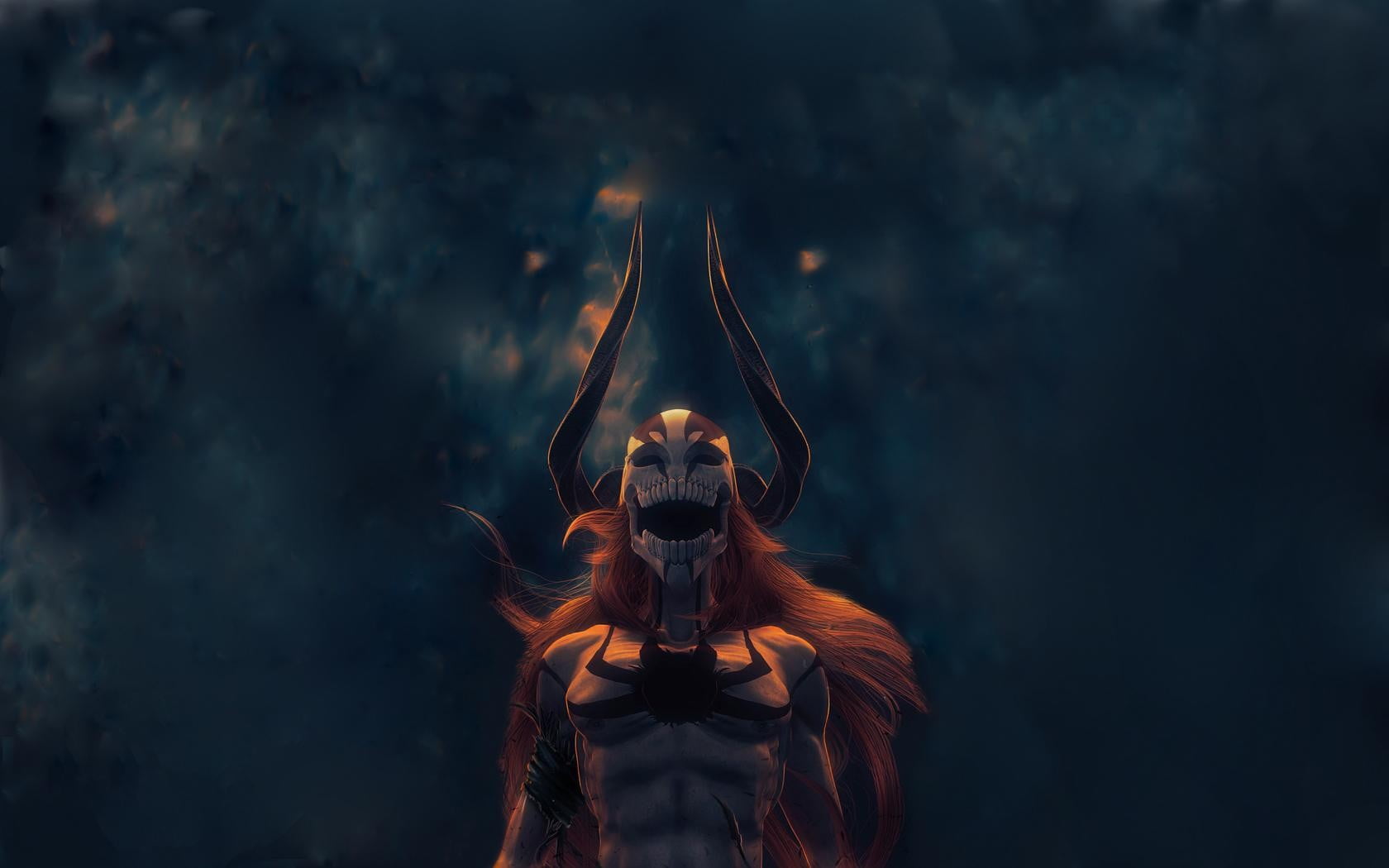 untitled Bleach anime Kurosaki Ichigo front view mask disguise 2k