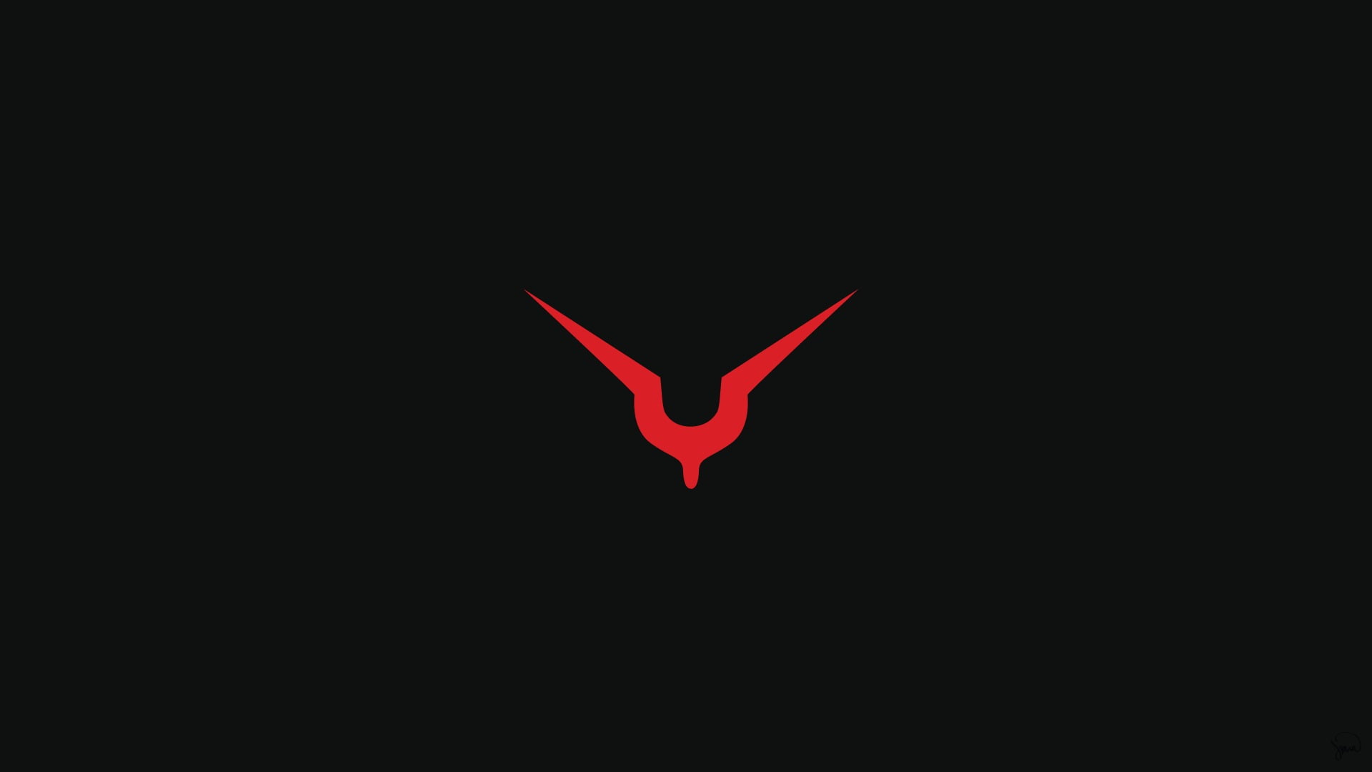 v shaped red logo Code Geass night black background people 2k