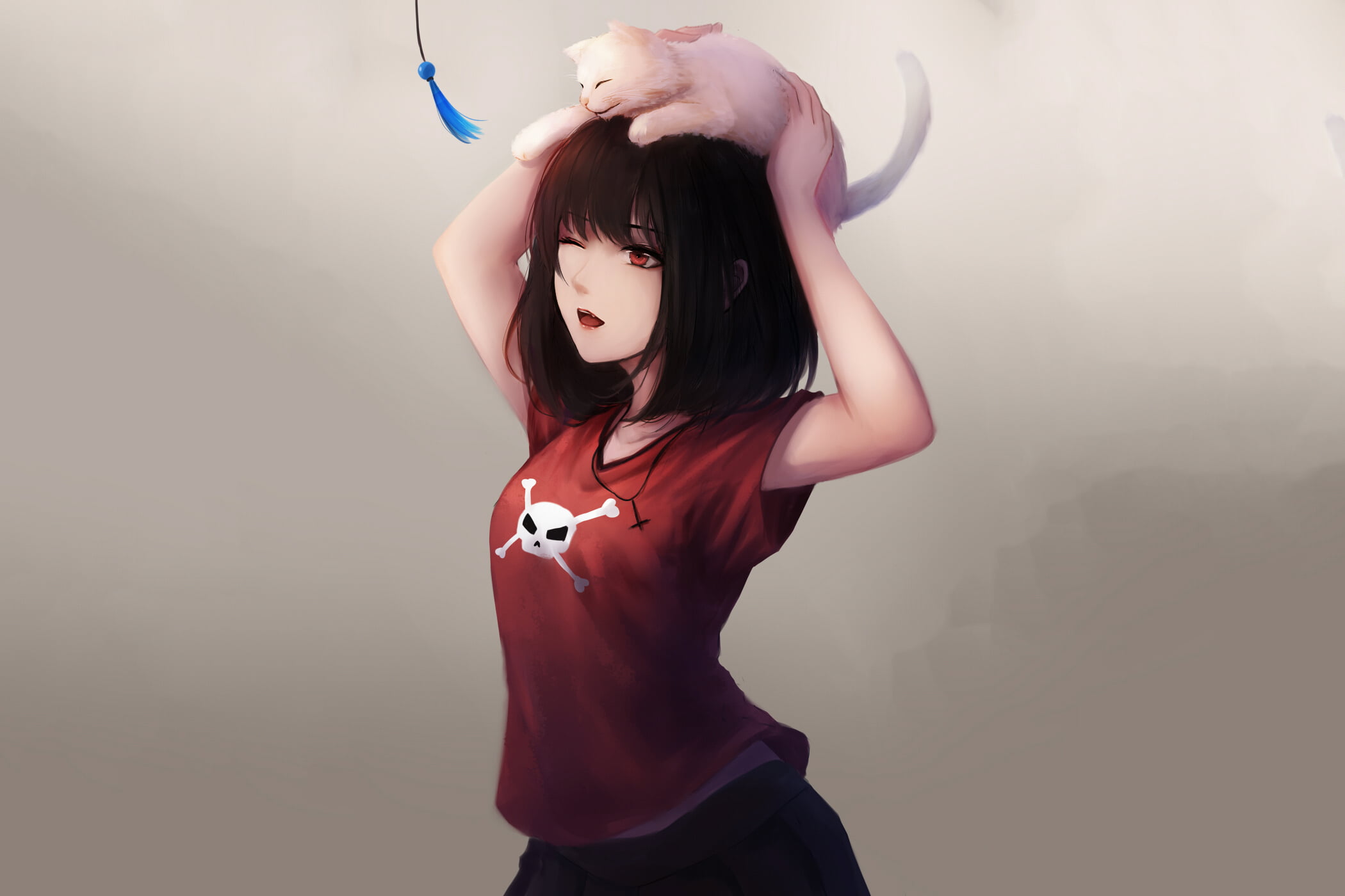 anime girls MX shimmer one person indoors standing 2k