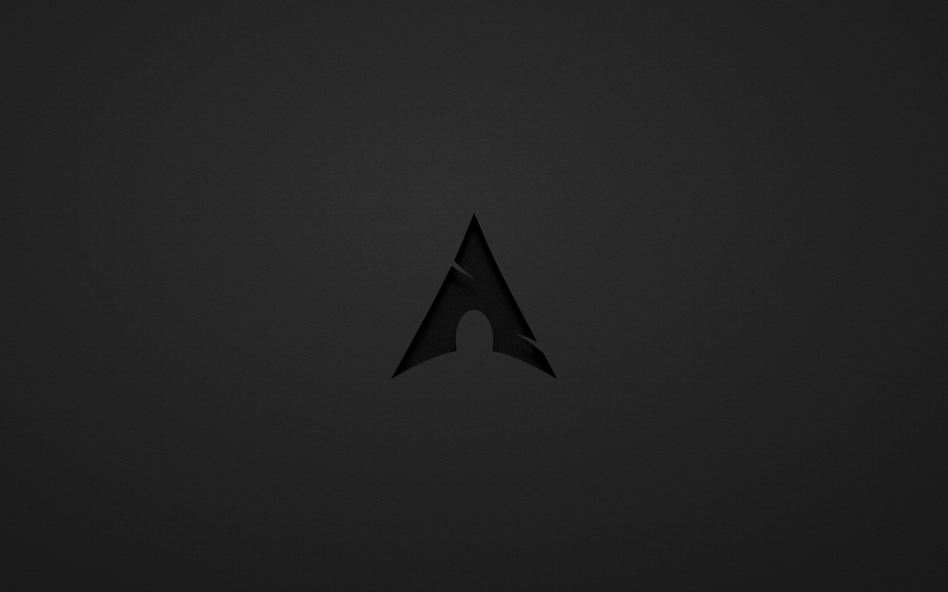 Arch Linux dark gray Archlinux minimalism backgrounds illustration 2k