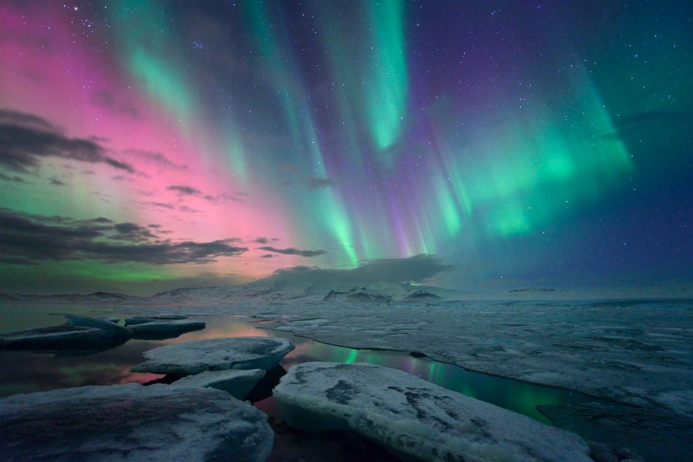 Aurora northern lights iceland Borealis arctic