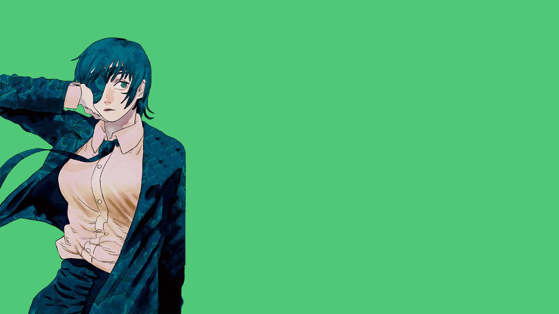 emerald anime girls Himeno Chainsaw Man 2k