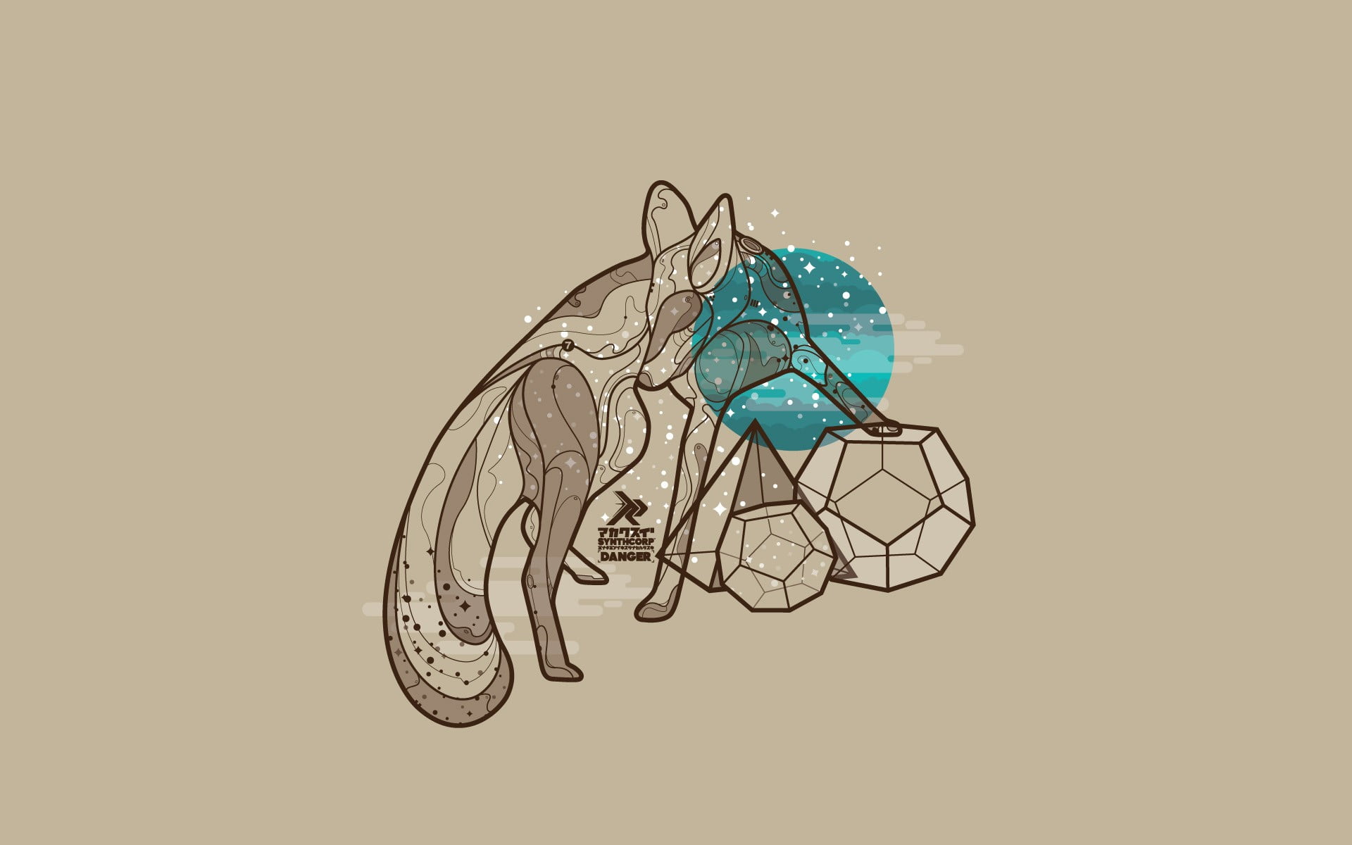 grey and white dog sketch artwork geometry nature animals 2k