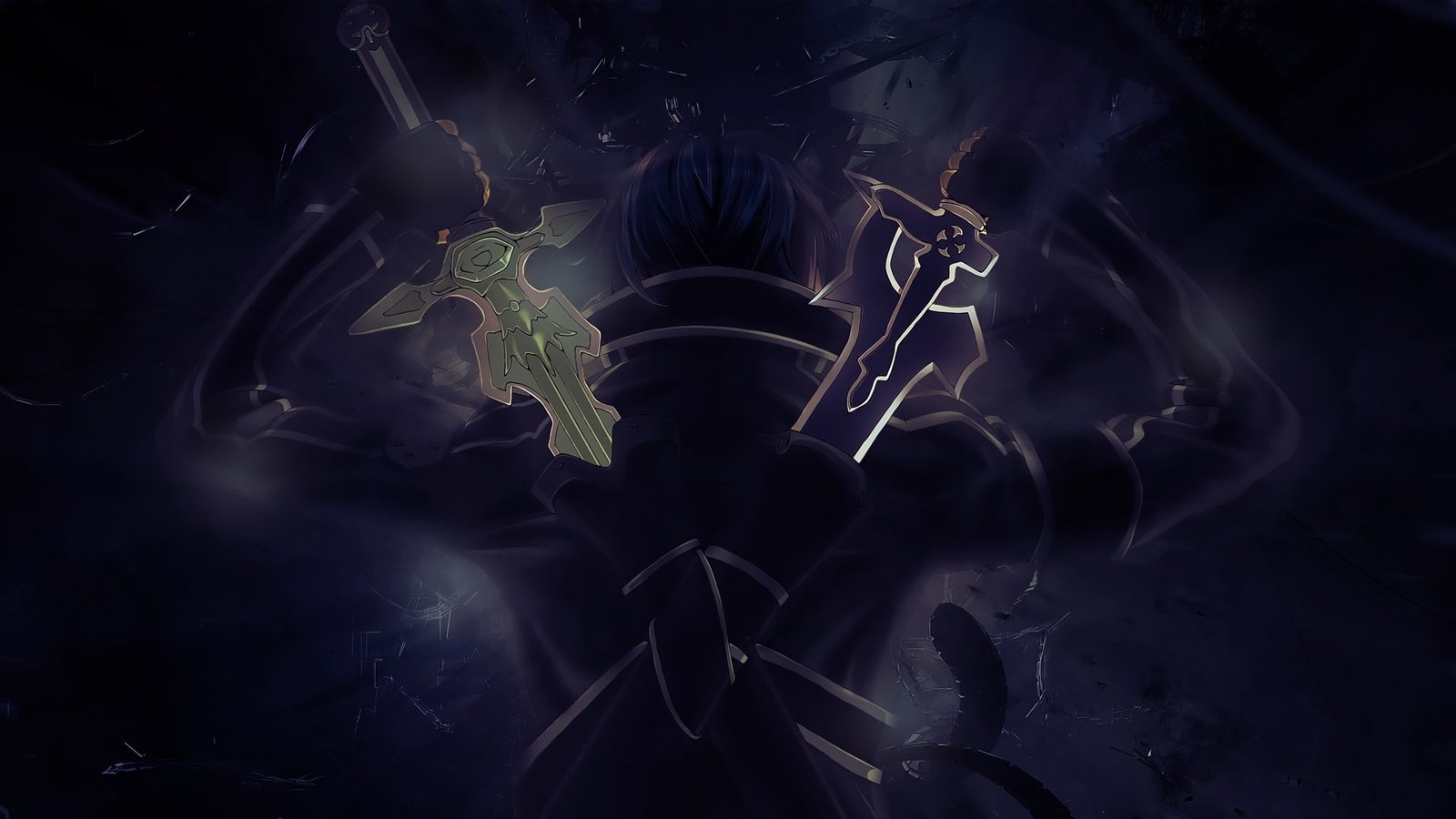 Kirito of Sword Art Online digital wallpaper anime Kirigaya Kazuto 2k