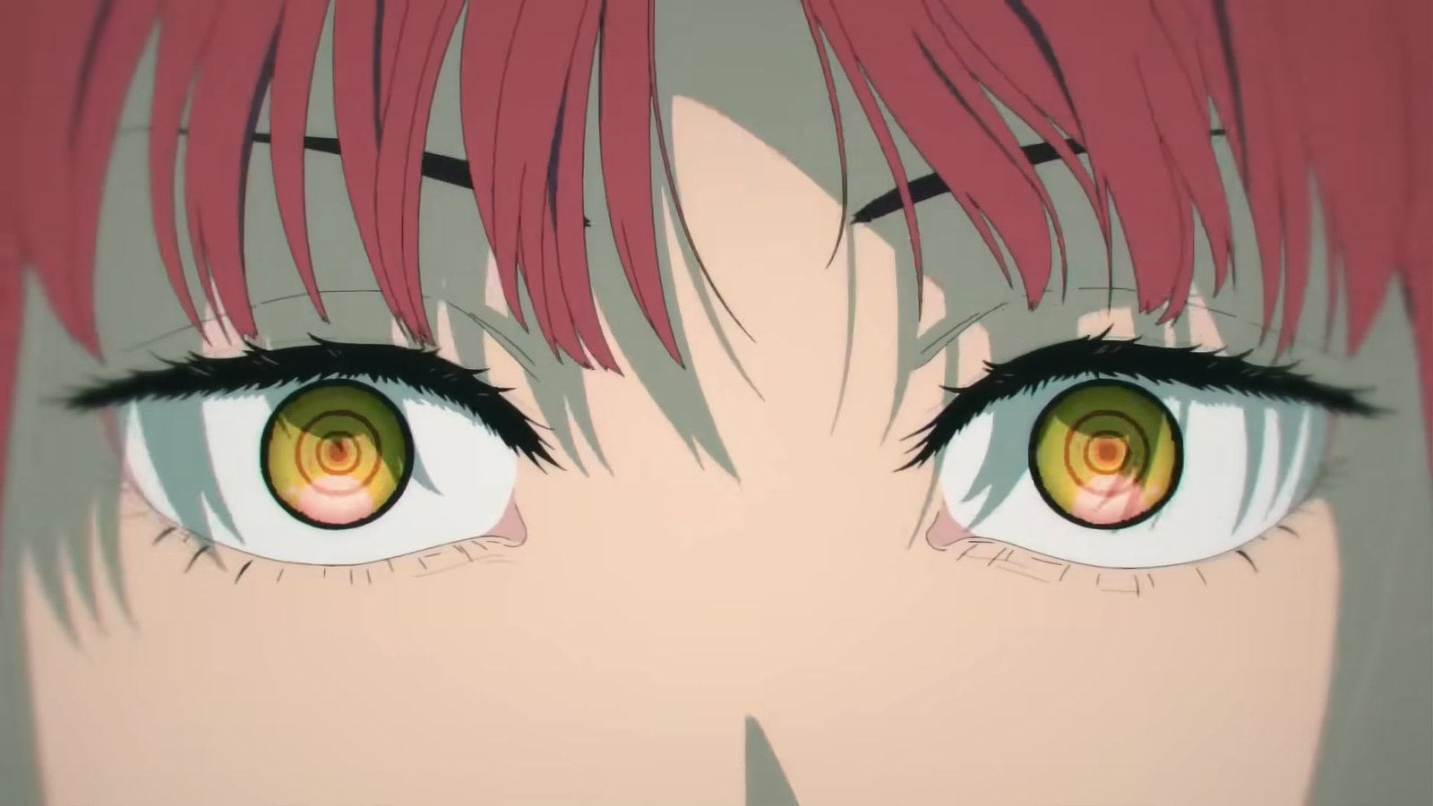 Makima Chainsaw Man Devil anime girls yellow eyes redhead 2k