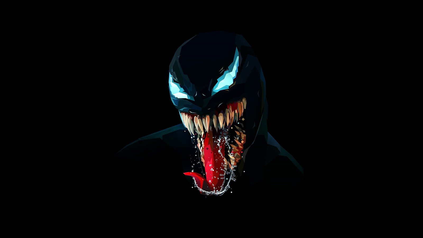Marvel Venom wallpaper dark Comics black background 2k