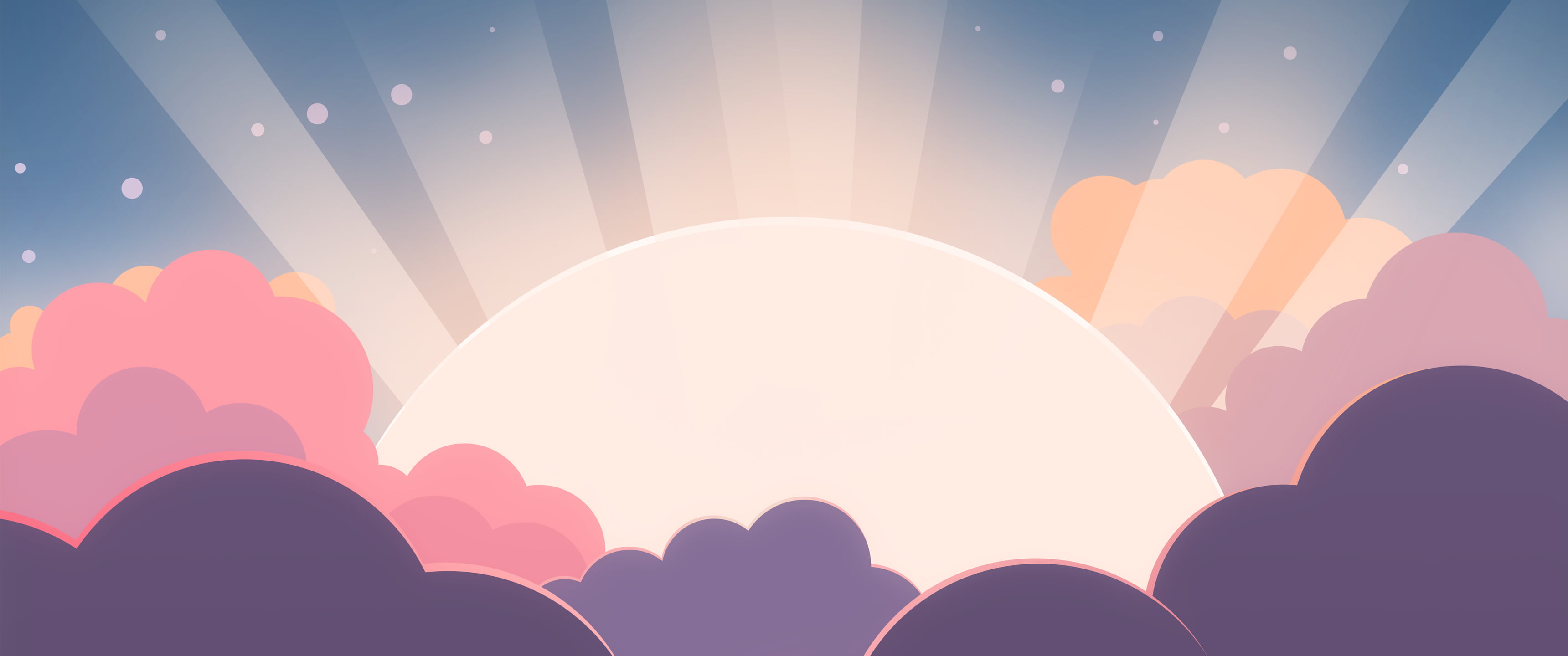 multicolored sunrise wallpaper ultrawide abstract silhouette 2k