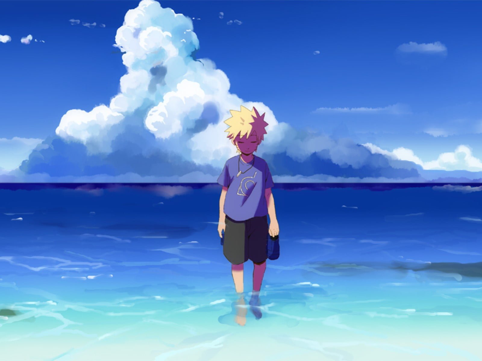 Naruto digital wallpaper Uzumaki Shippuuden sea 2k