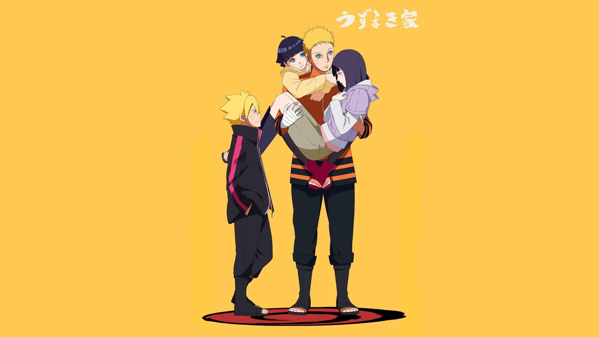 Naruto Hinata Boruto and Hanabi digital wallpaper Anime Uzumaki 2k